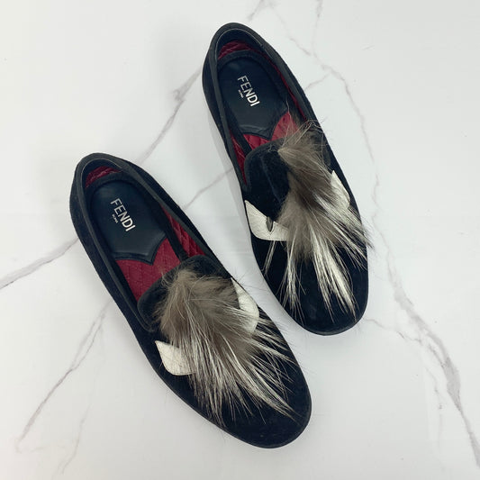 Fendi Monster Fur Evening Slipper - Lafayette Consignment