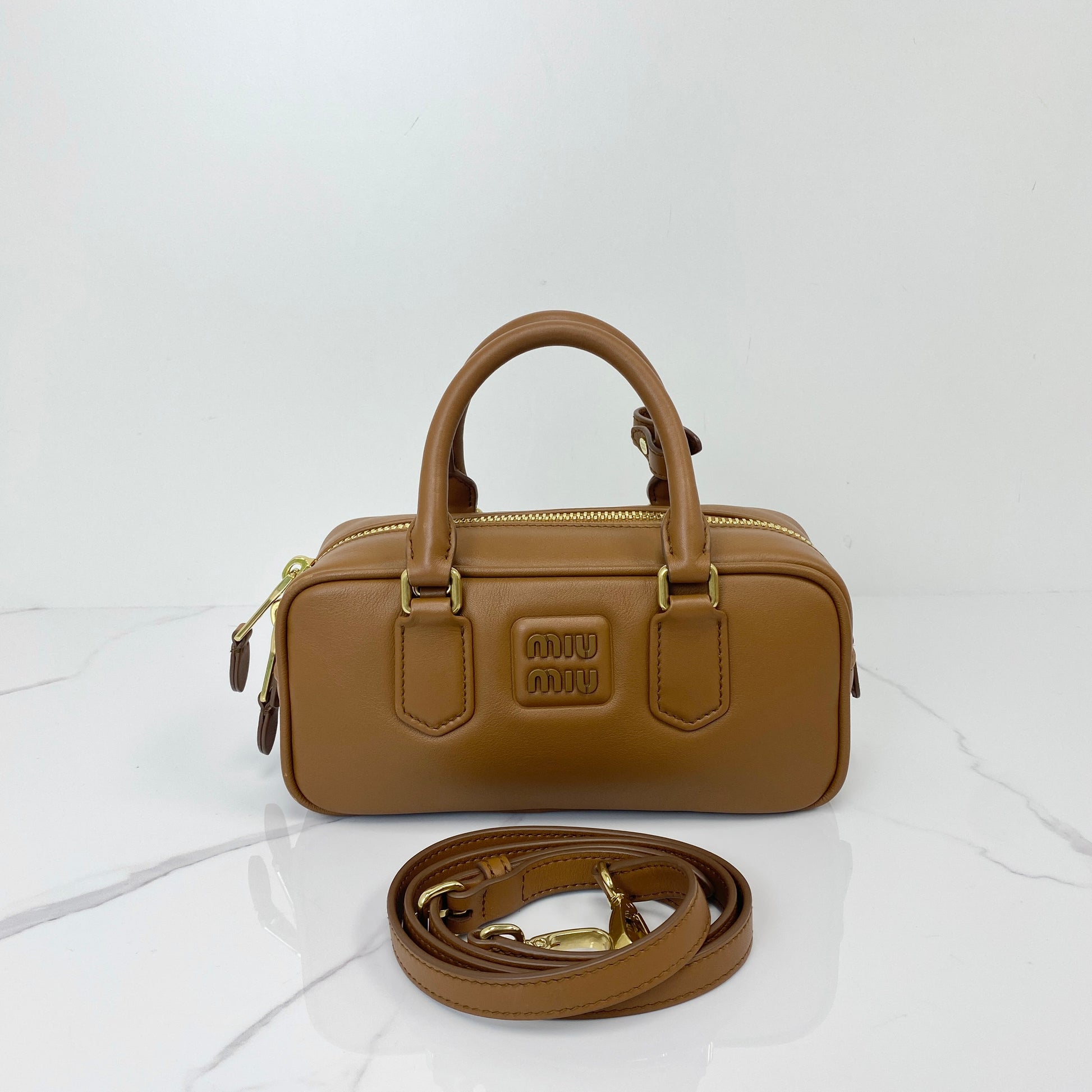 MIU MIU Arcadie Leather Bag - Lafayette Consignment