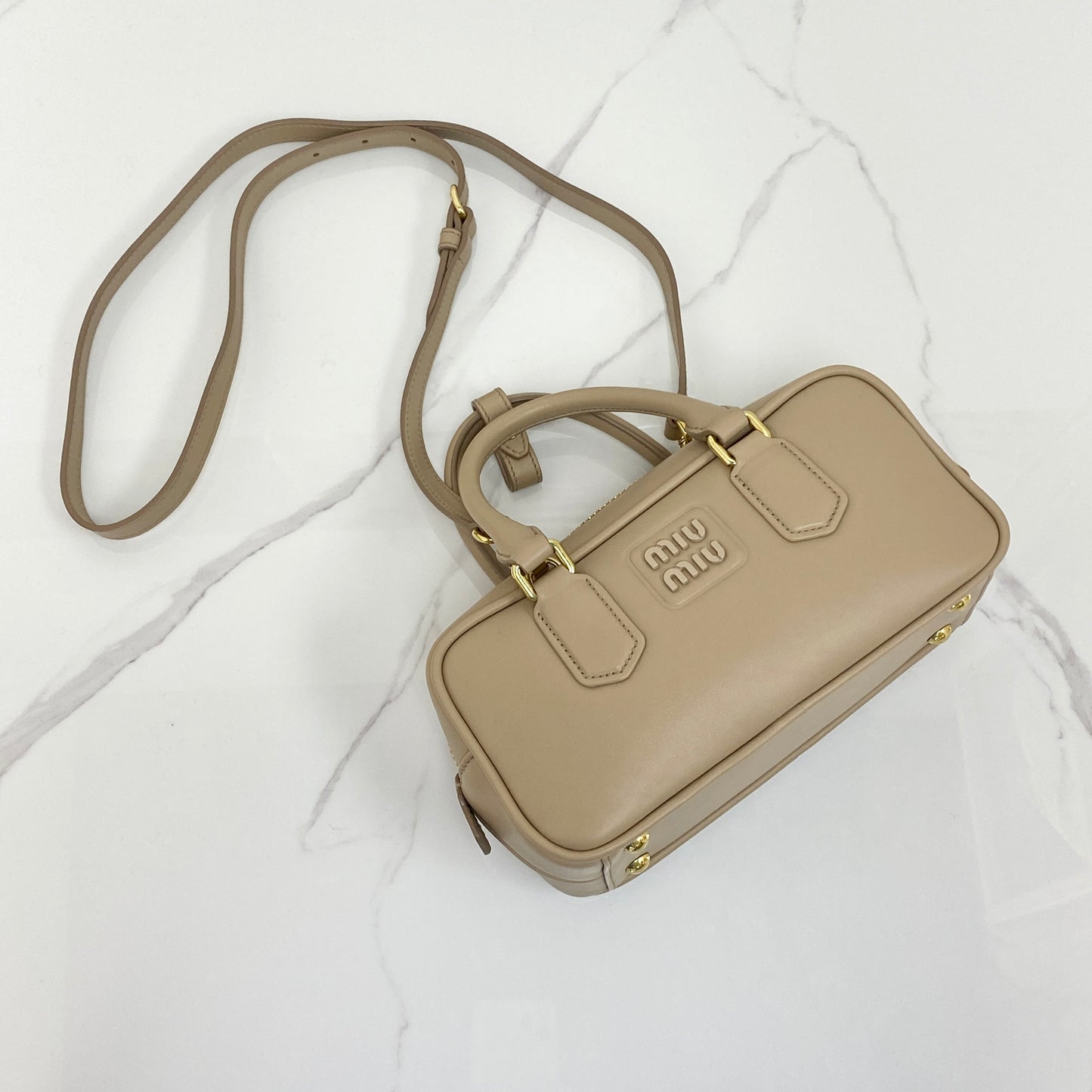 MIU MIU Arcadie Leather Bag - Lafayette Consignment