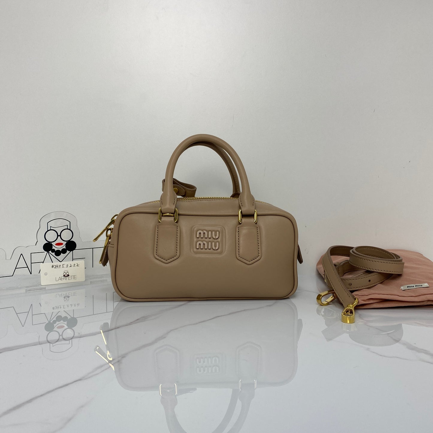 MIU MIU Arcadie Leather Bag - Lafayette Consignment
