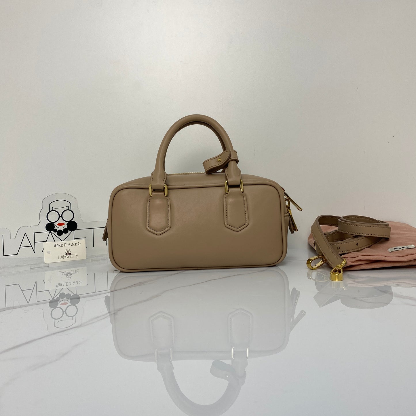 MIU MIU Arcadie Leather Bag - Lafayette Consignment