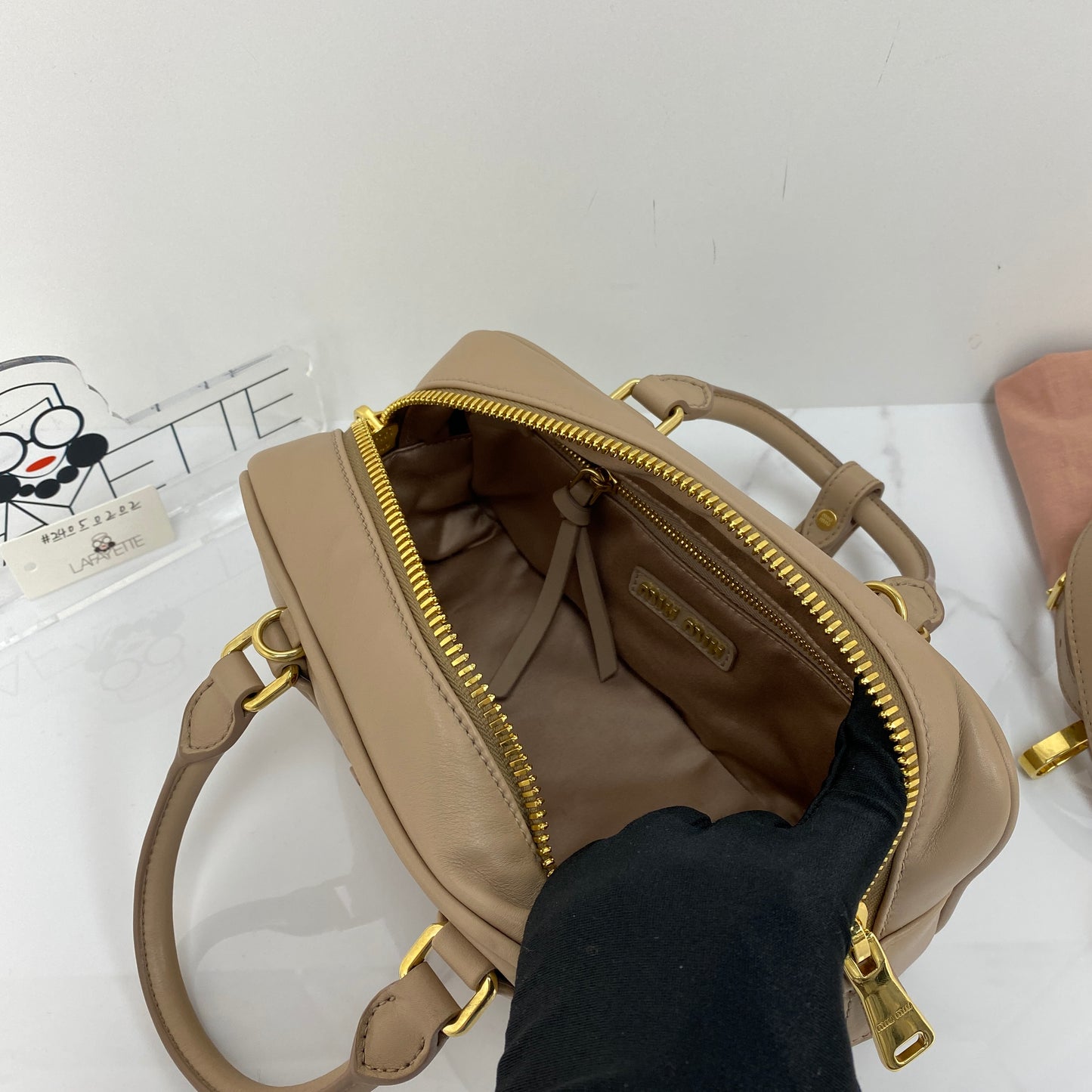 MIU MIU Arcadie Leather Bag - Lafayette Consignment