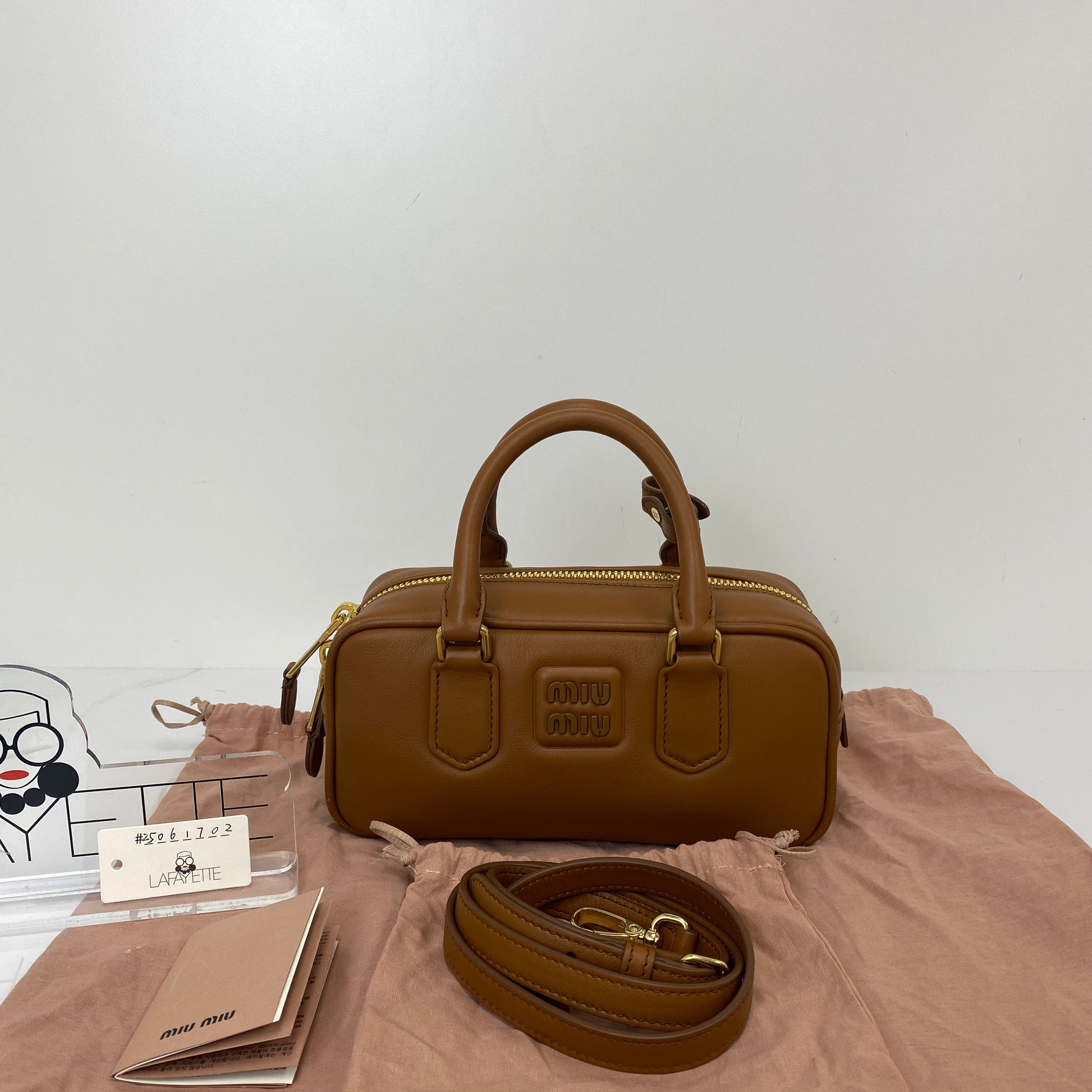 MIU MIU Arcadie Leather Bag - Lafayette Consignment