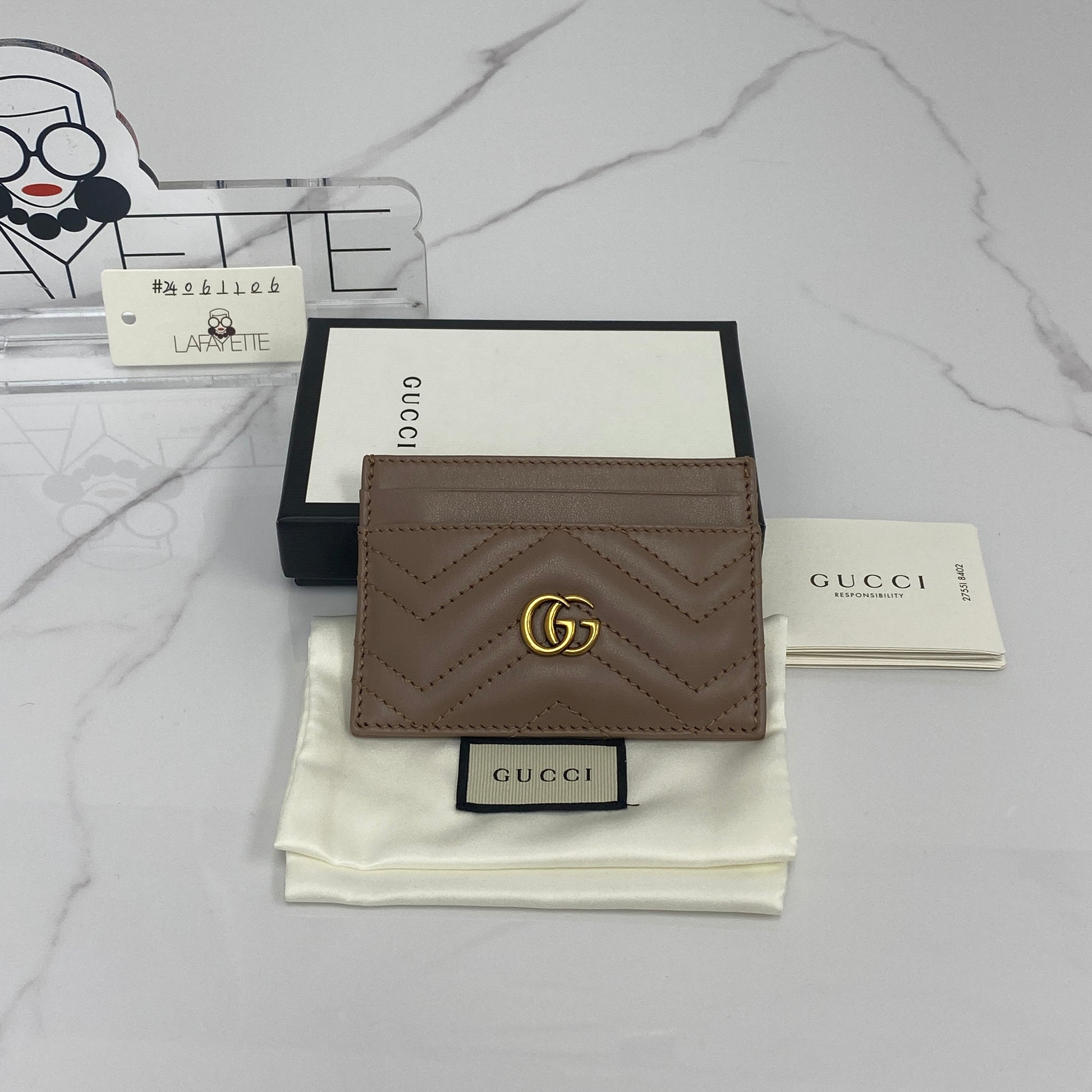 Gucci GG Marmont Card Case - Lafayette Consignment