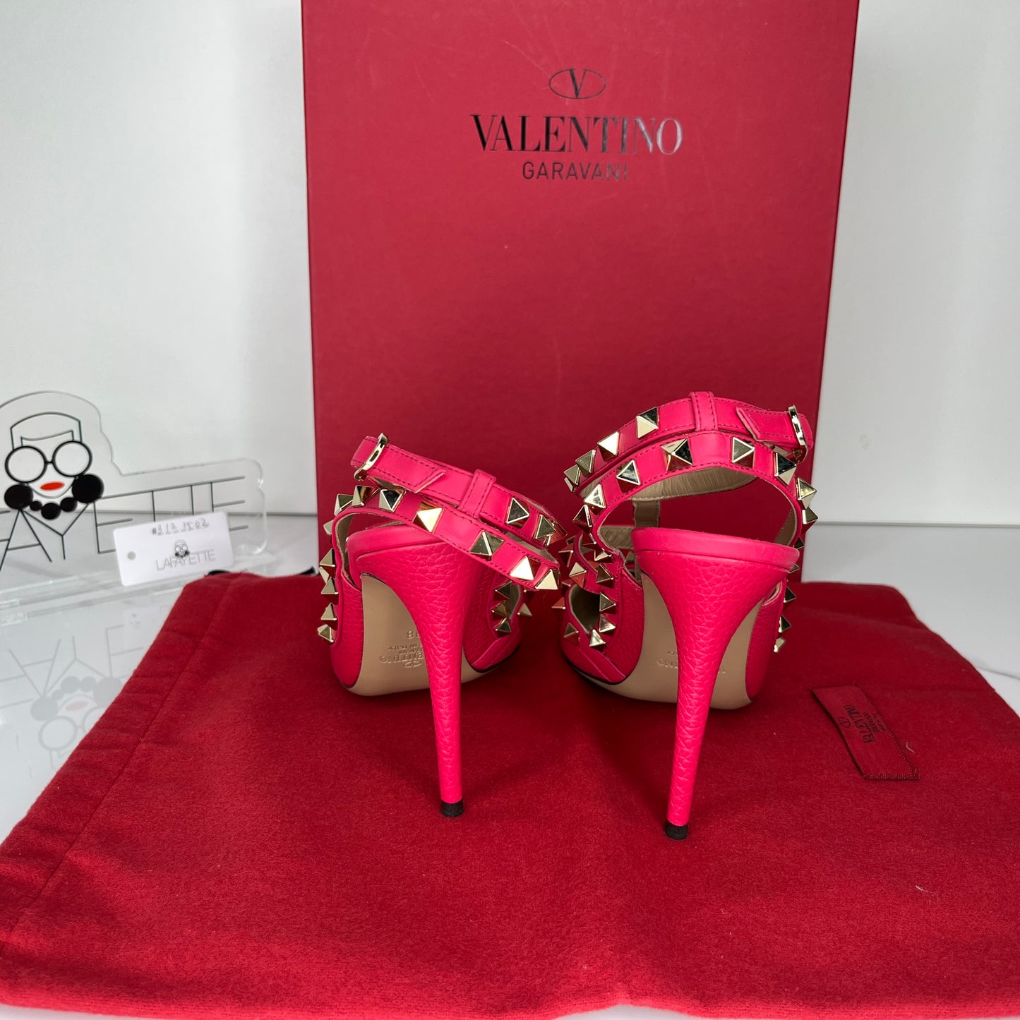 Valentino Rockstud Ankle Strap Pump 100 MM - Lafayette Consignment