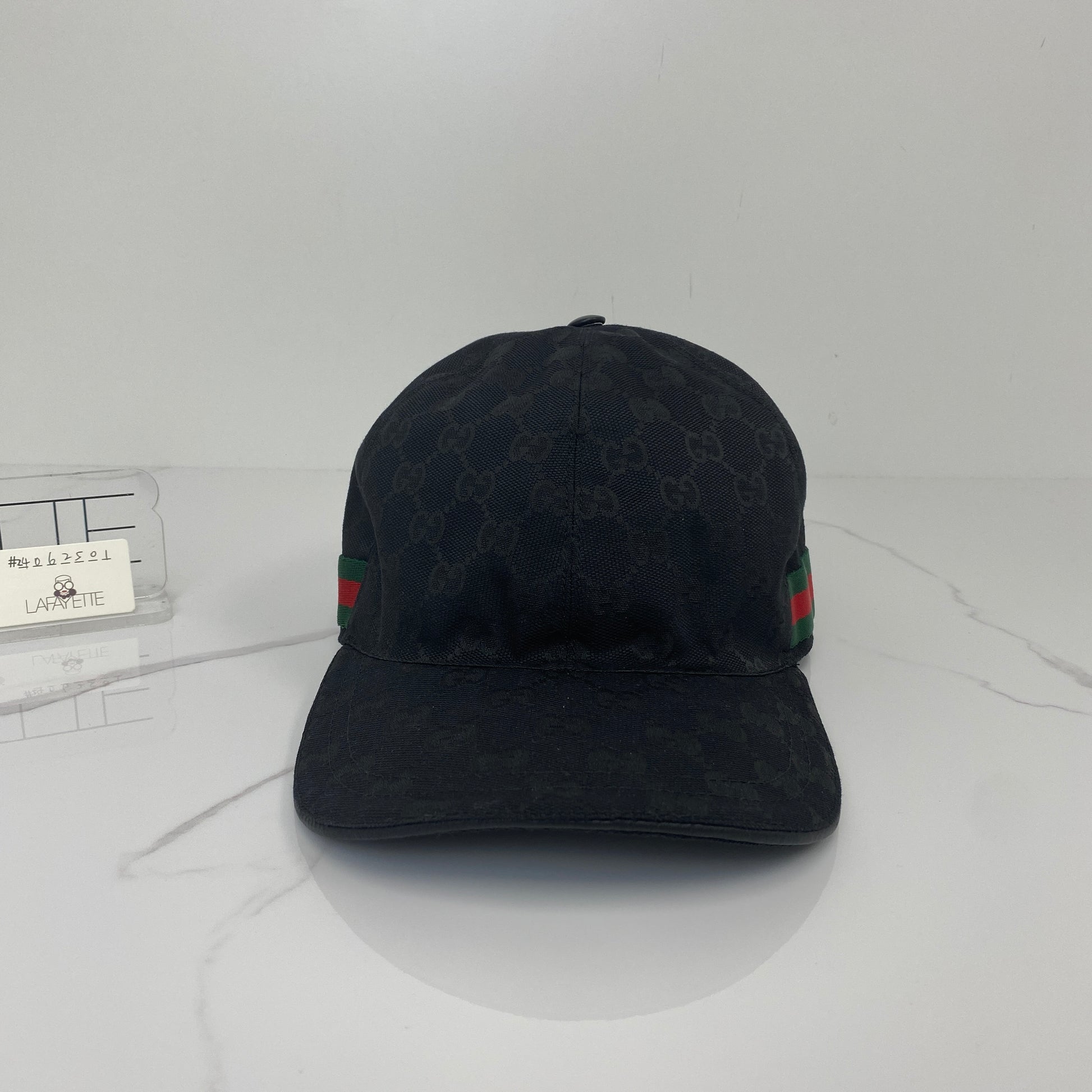 Gucci Original GG Canvas Baseball Hat with Web - Lafayette Consignment
