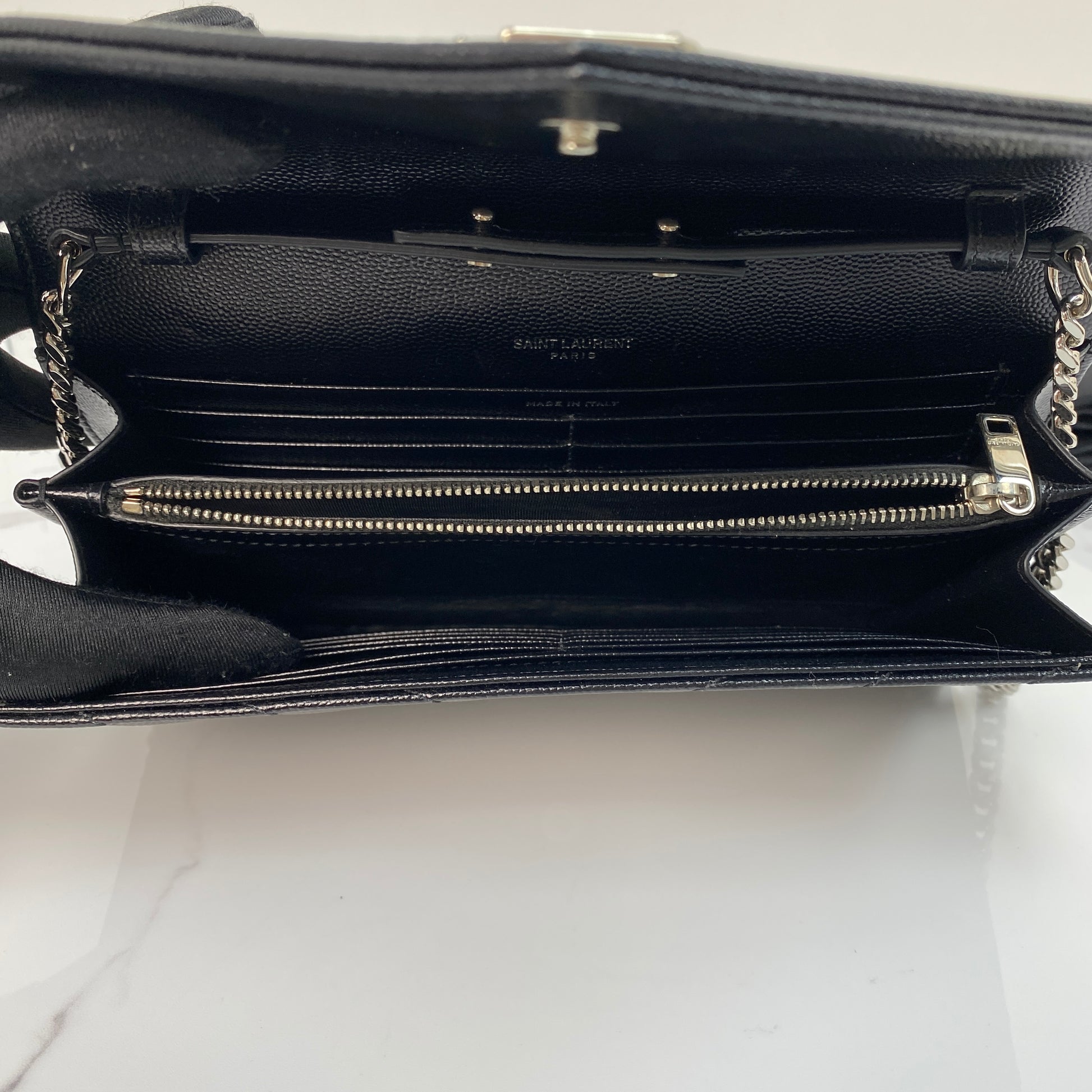 Saint Laurent Classic Cassandre Chain Wallet - Lafayette Consignment