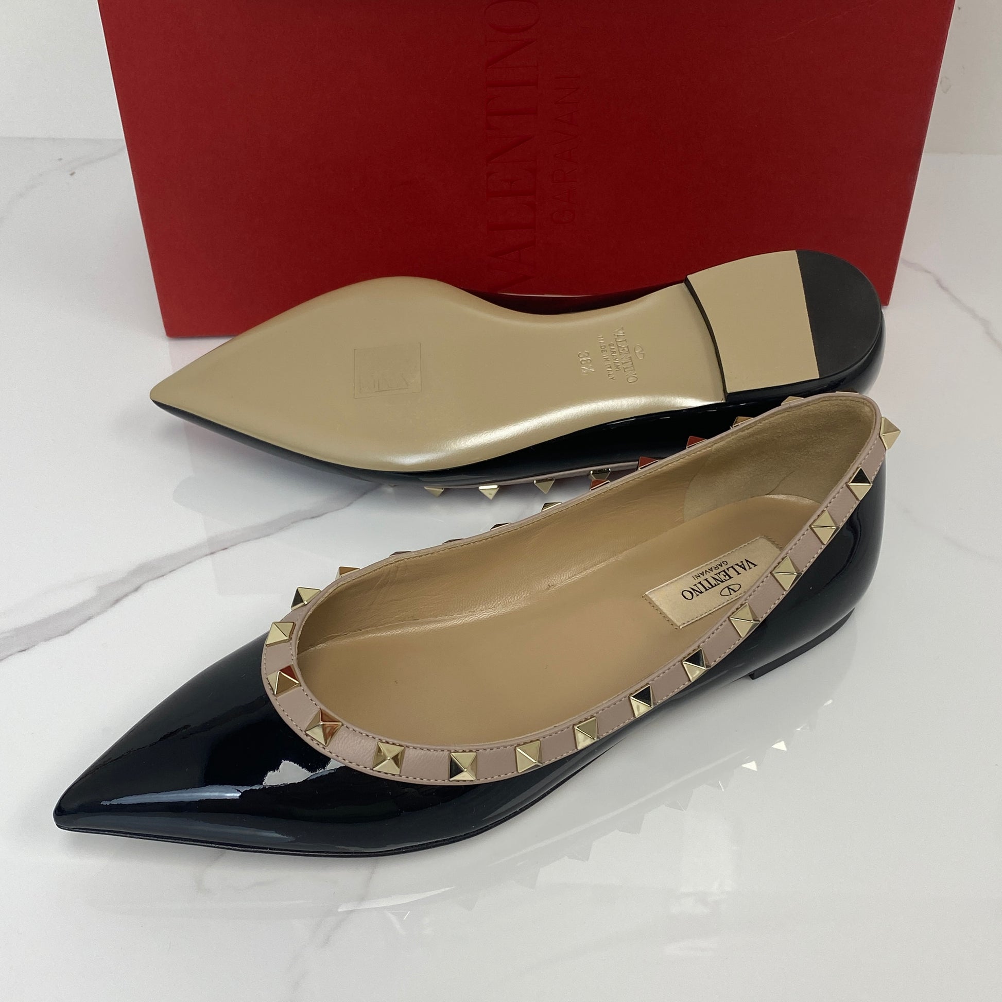 Valentino Rockstud Ballet Flats - Lafayette Consignment