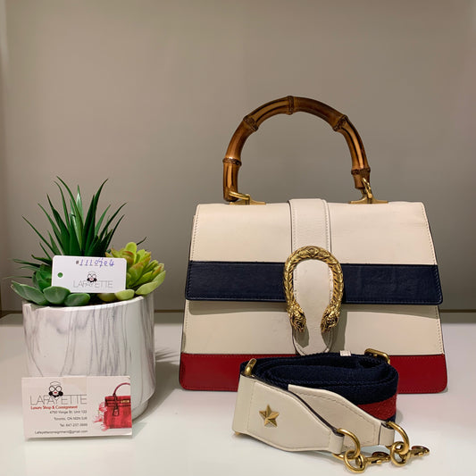 GUCCI Medium Dionysus Bamboo Top Handle Bag - Lafayette Consignment
