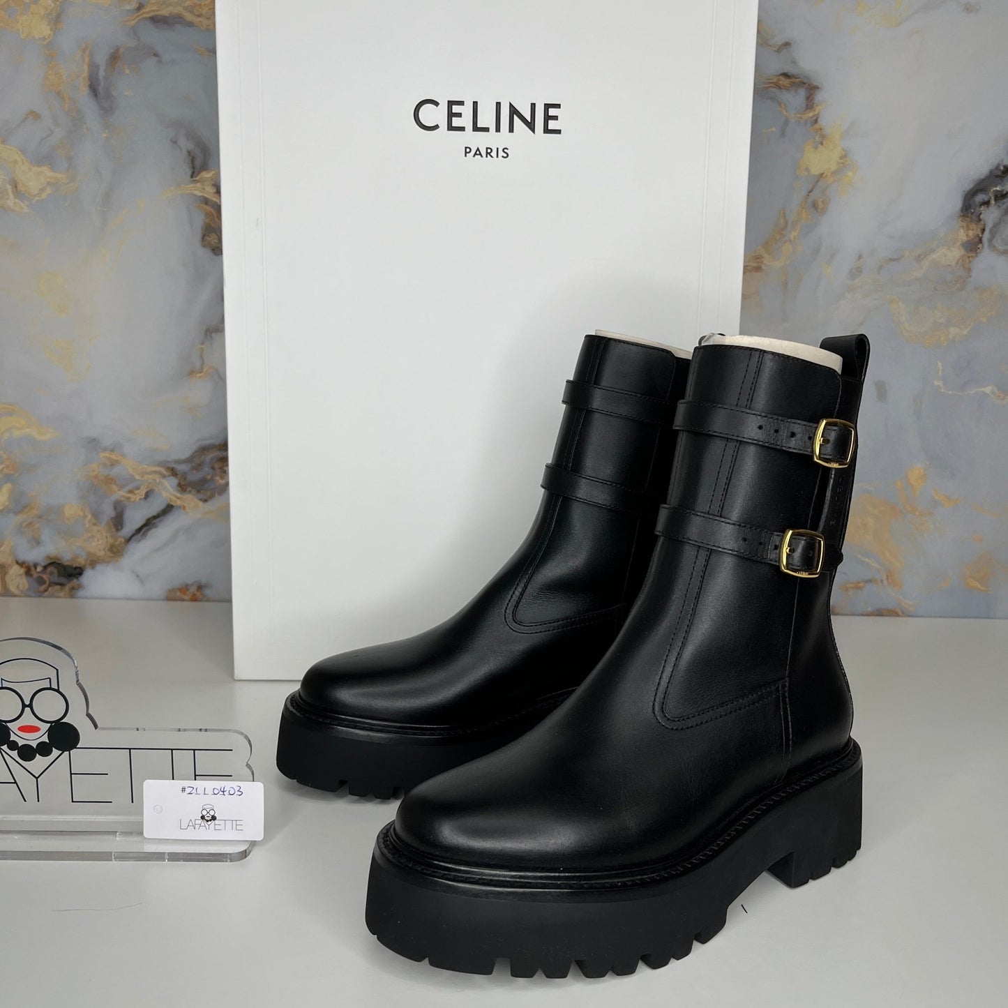 Celine Bulky Buckled Medium Boot