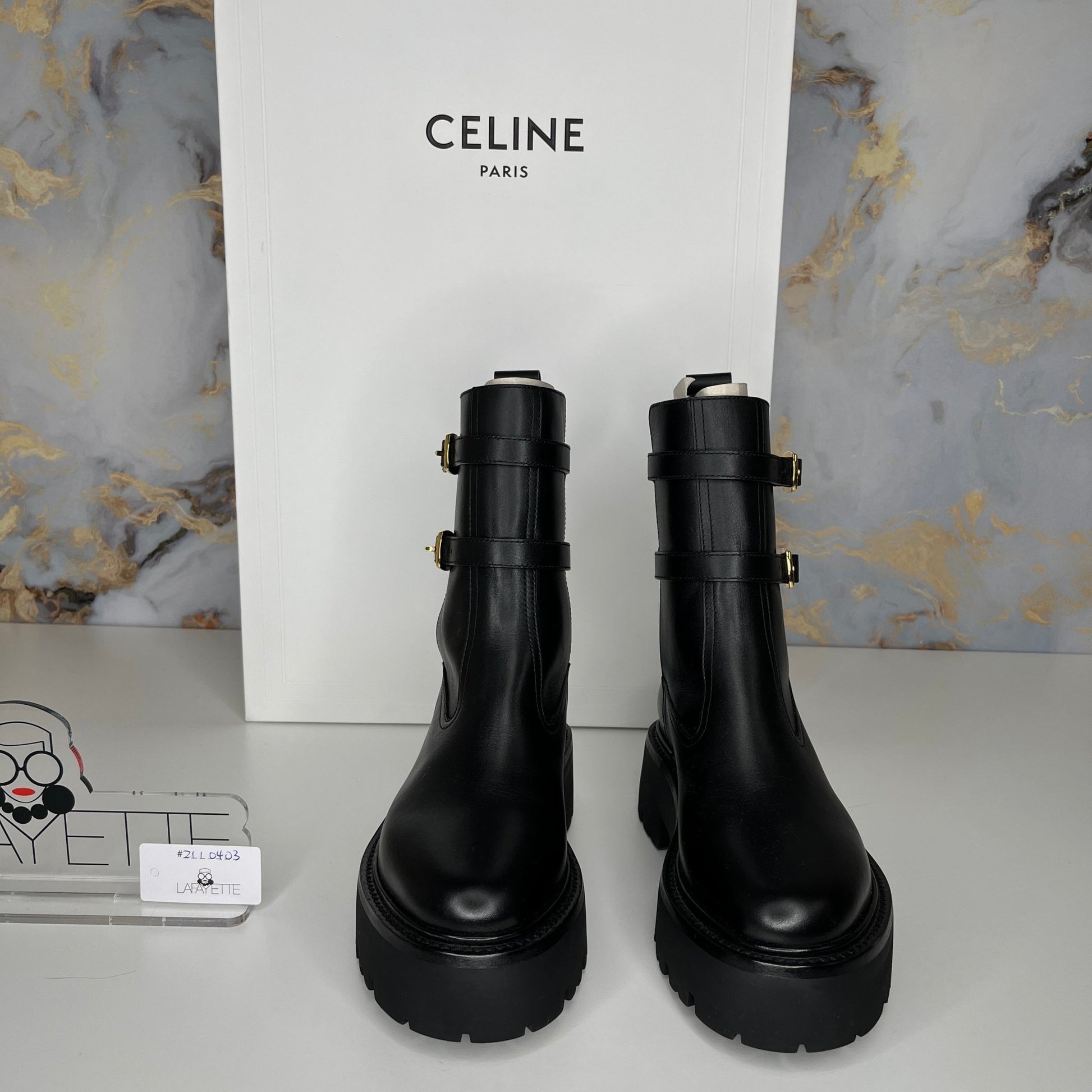 Celine Bulky Buckled Medium Boot