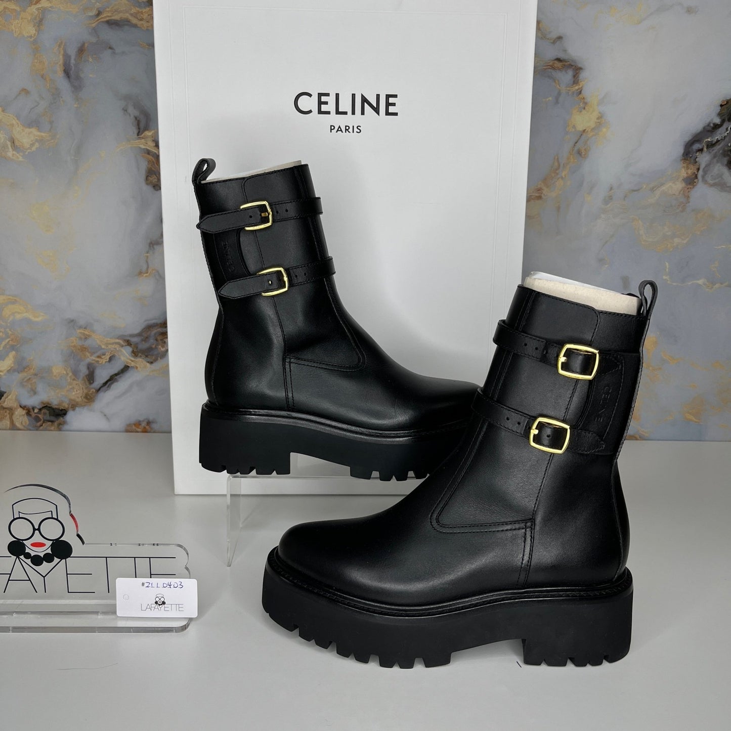 Celine Bulky Buckled Medium Boot