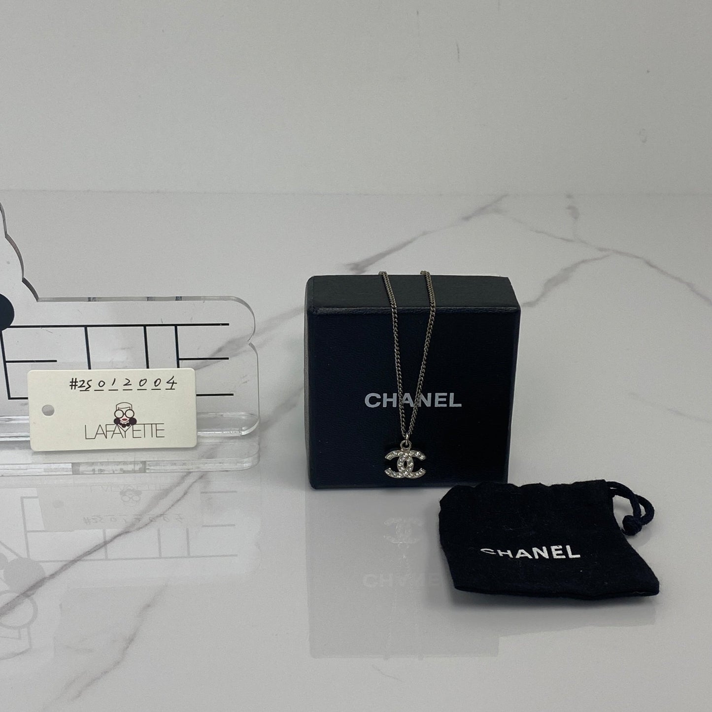 Chanel Crystal CC Necklace