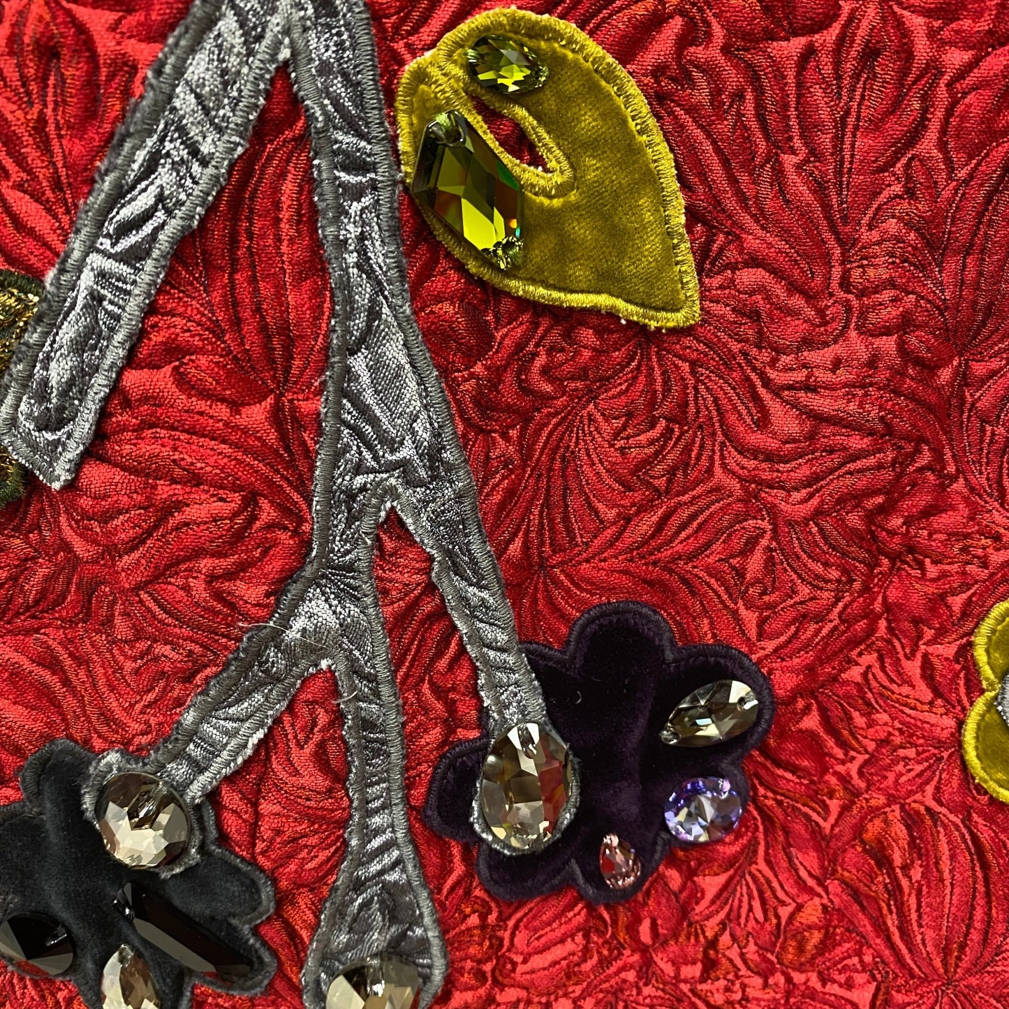 Dolce & Gabbana Artful Collection Nature Embroidered Dress