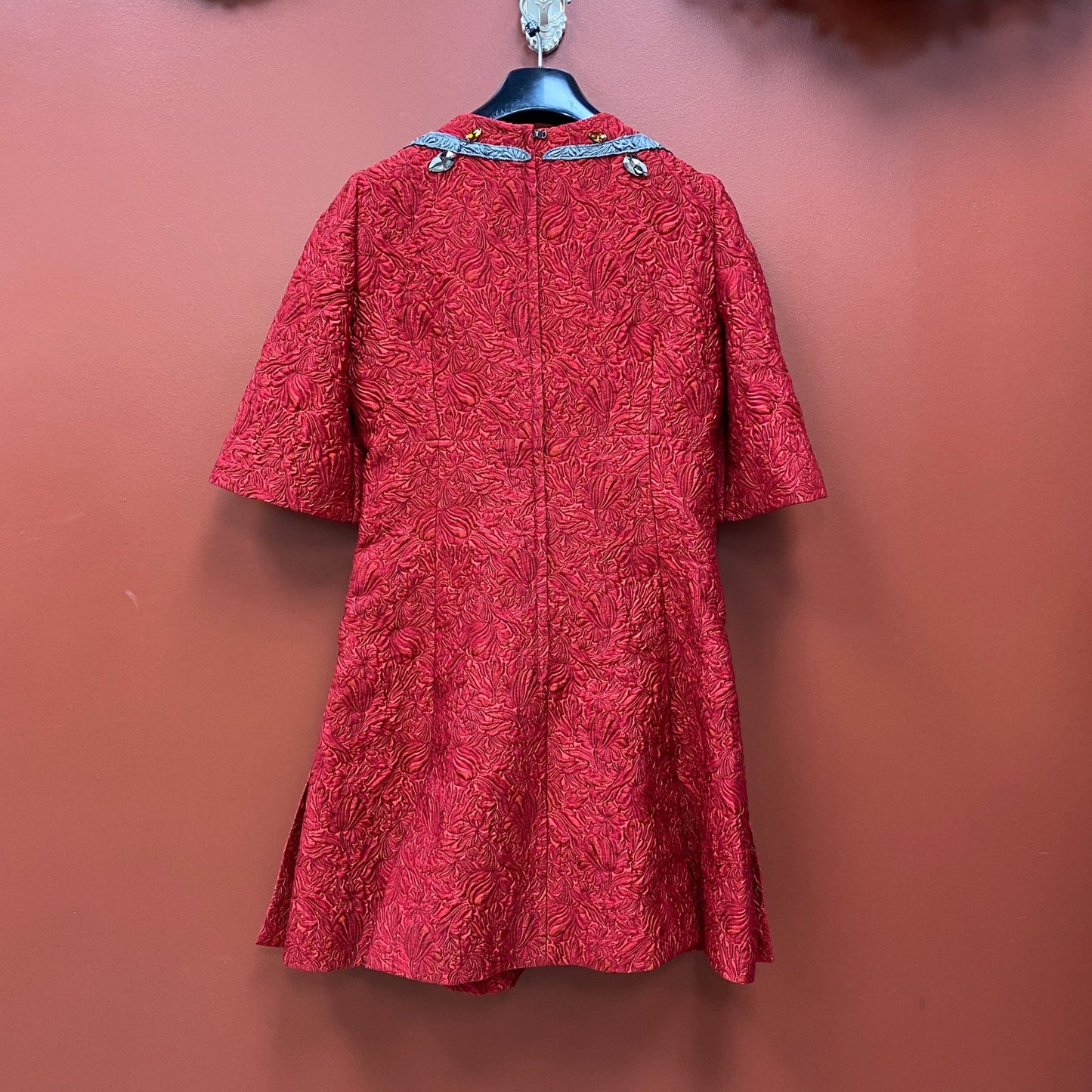 Dolce & Gabbana Artful Collection Nature Embroidered Dress