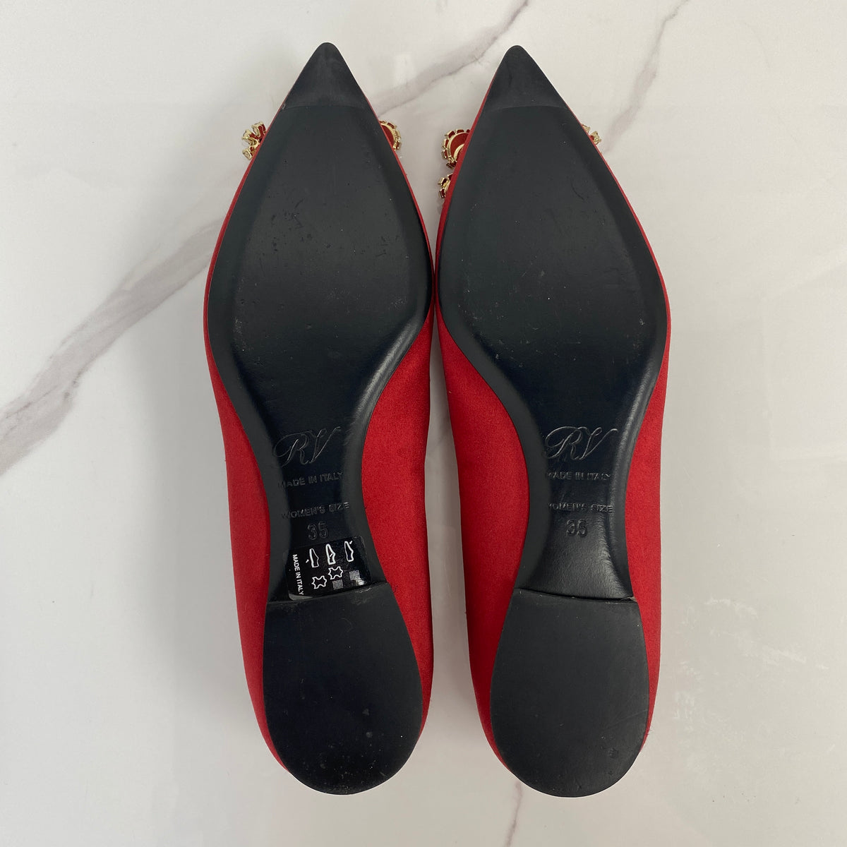 Roger Vivier Satin Flower Strass - photo 6