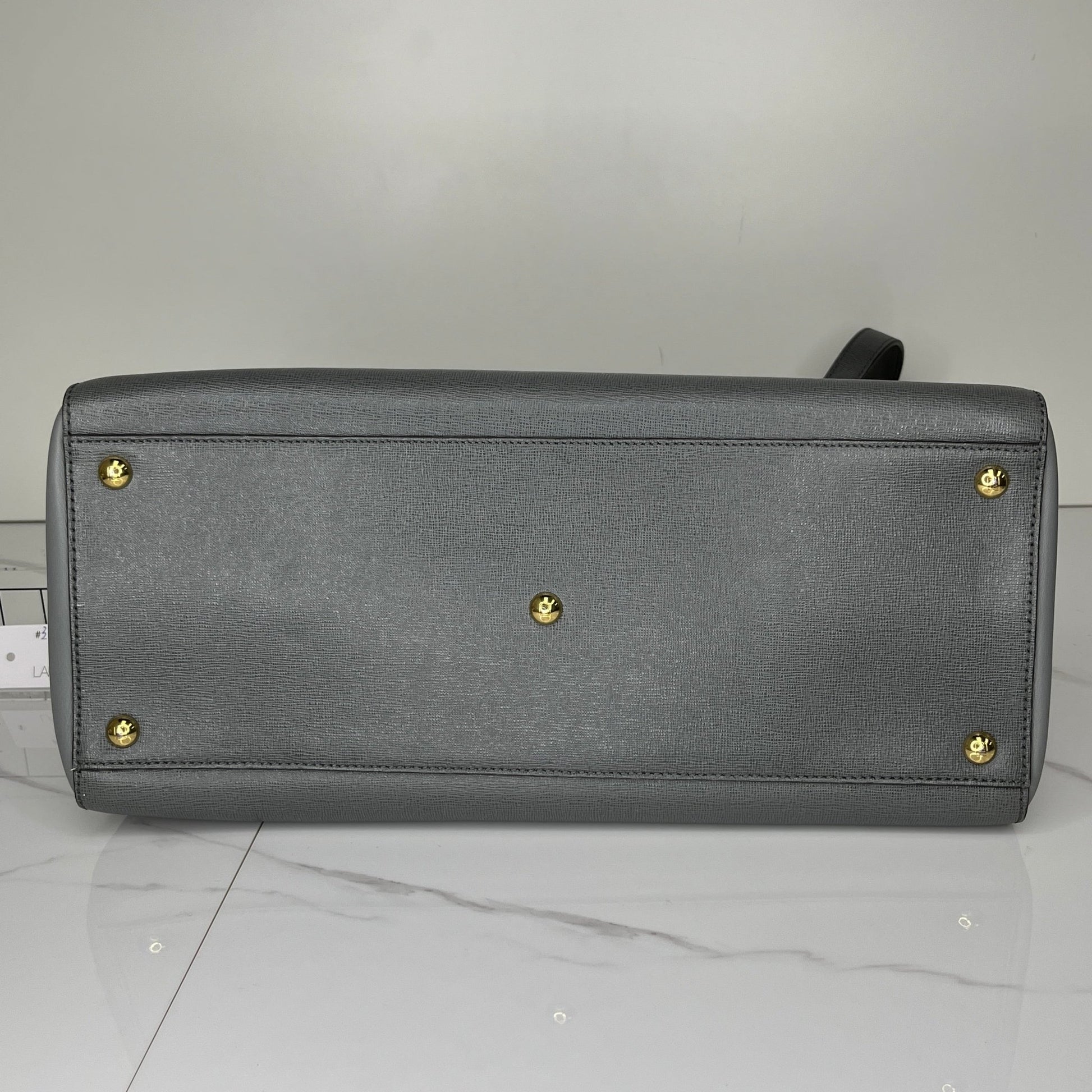 Fendi Medium 2jour Leather Bag - Grey