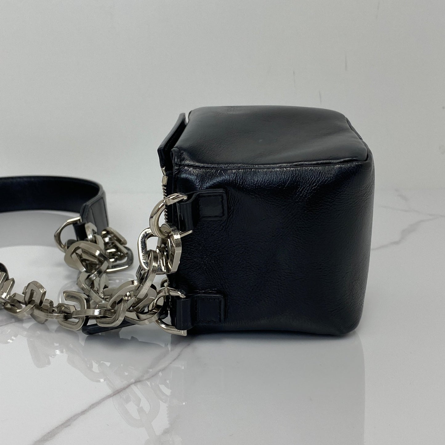 Givenchy Mini Pandora Cube Leather Pouch Crossbody Bag