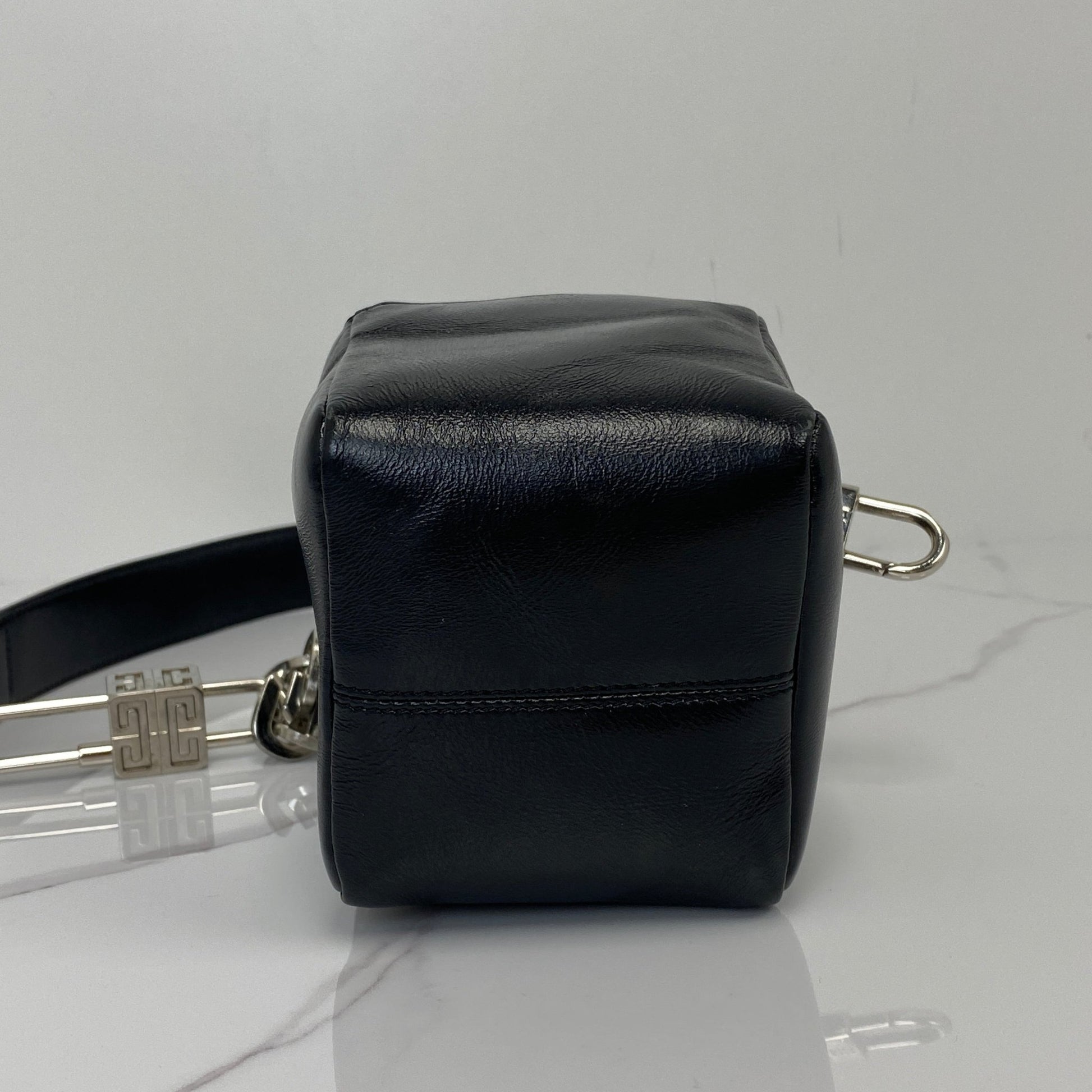 Givenchy Mini Pandora Cube Leather Pouch Crossbody Bag