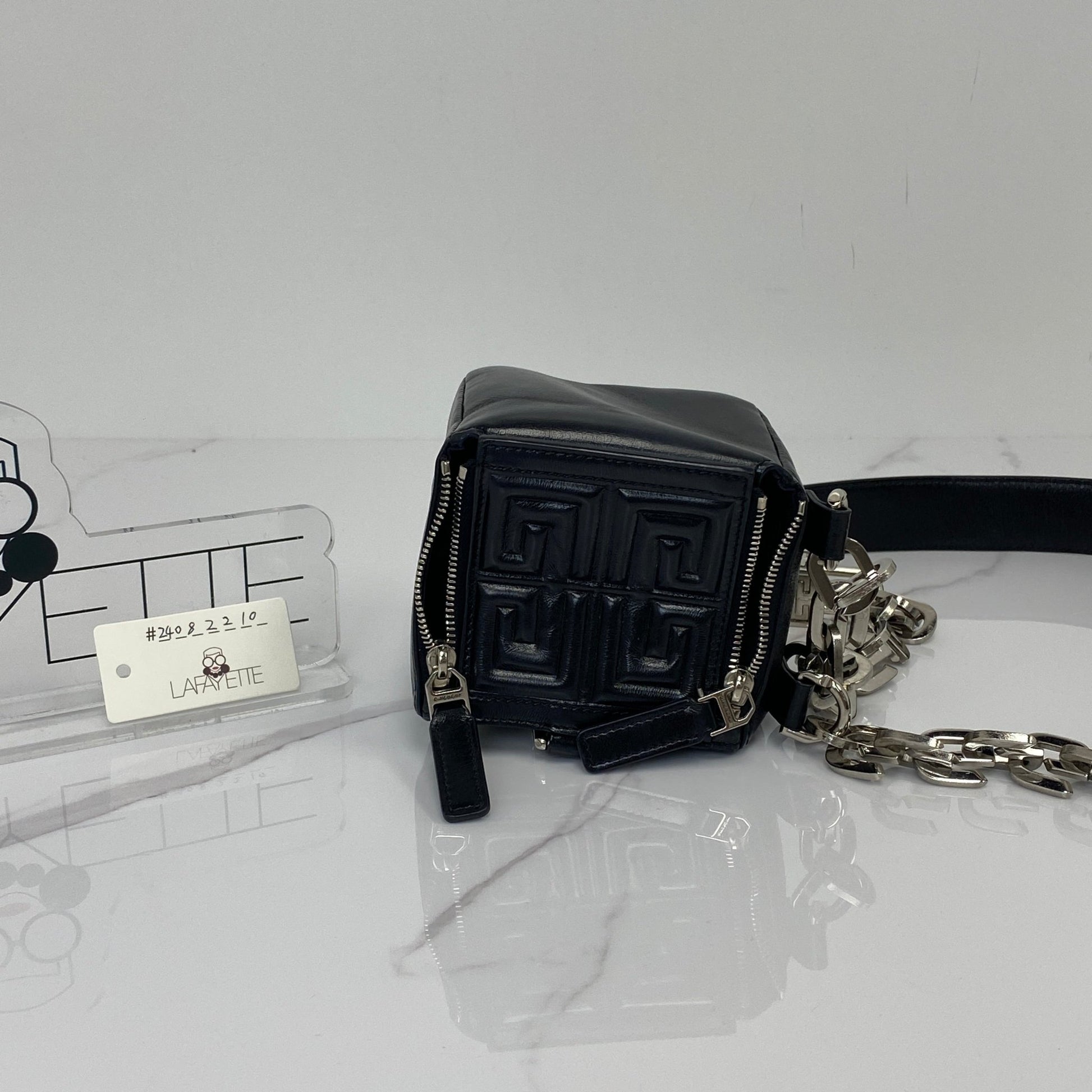 Givenchy Mini Pandora Cube Leather Pouch Crossbody Bag