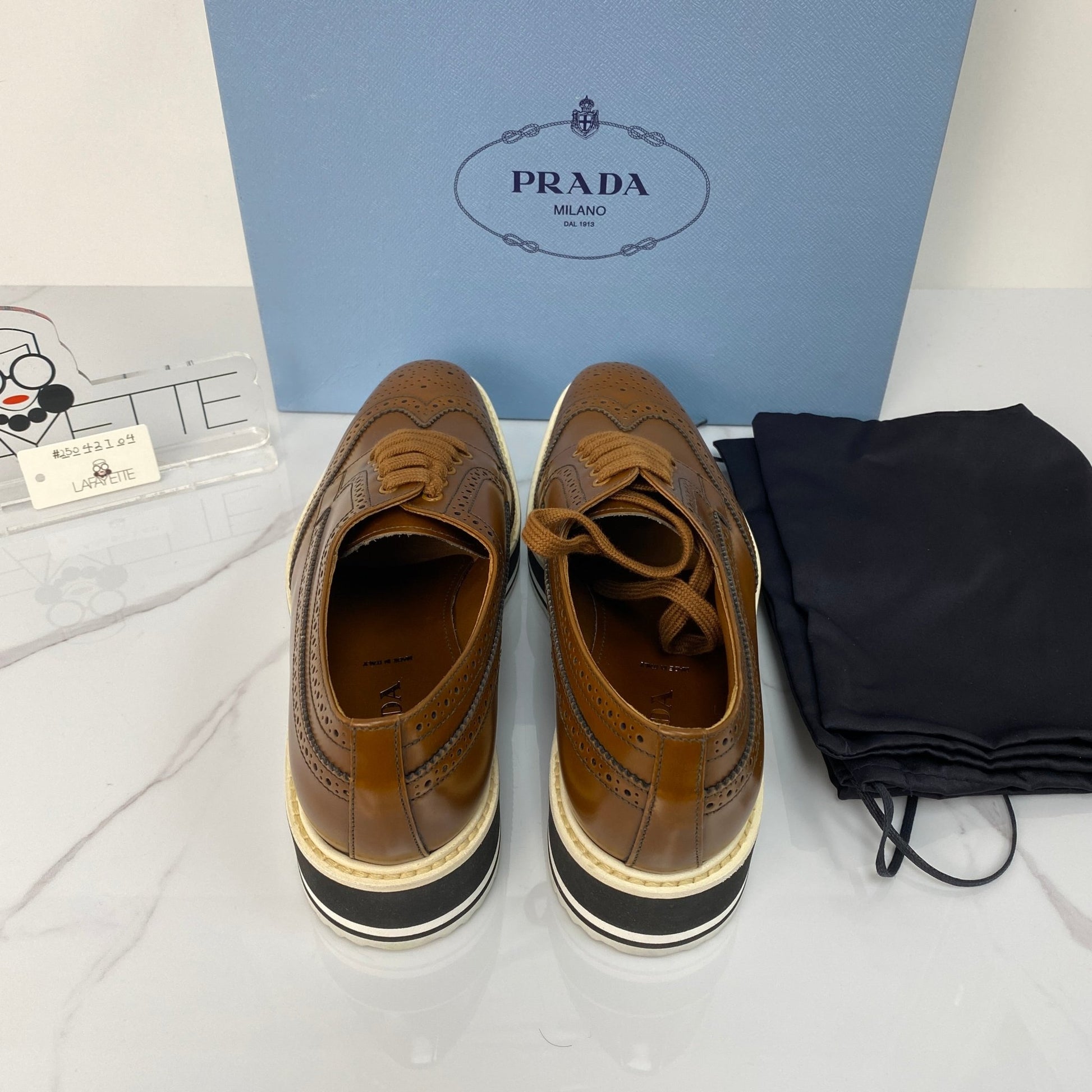 Prada Oxford Platform Loafers