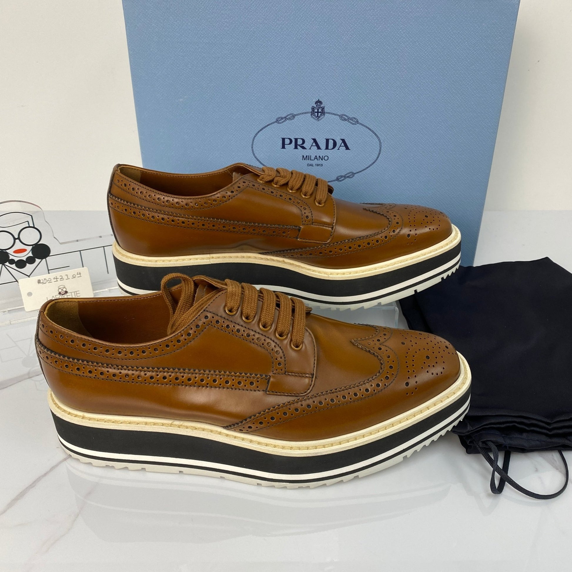 Prada Oxford Platform Loafers