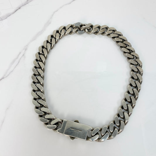 Saint Laurent Metal Curb Chain Necklace
