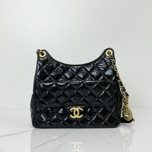 Chanel Wavy CC Hobo Bag