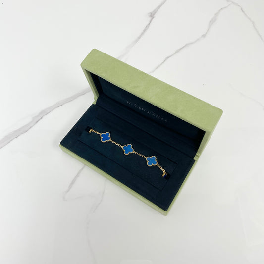 Van Cleef &amp; Arpels Vintage Alhambra Bracelet,5 Motif - Lafayette Consignment