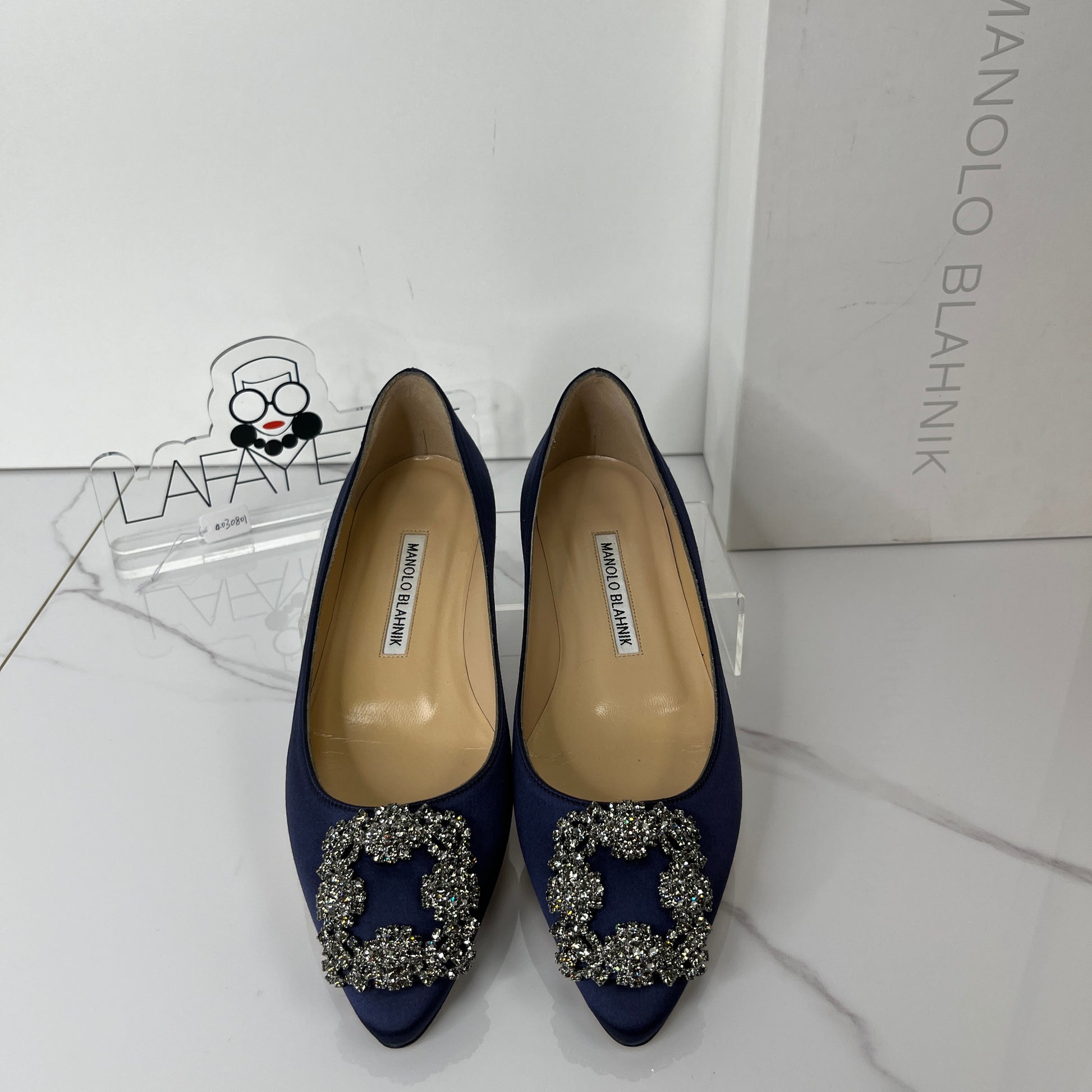 Manolo Blahnik Hangisi Flats - Lafayette Consignment