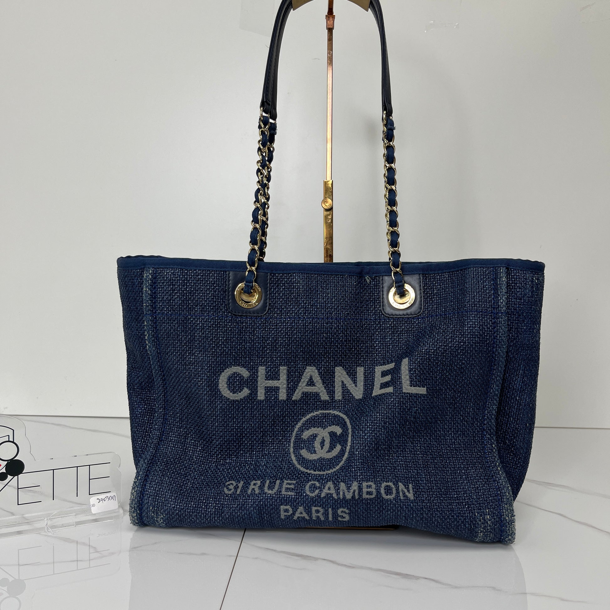 Chanel Small Deauville Shopping Tote - Lafayette Consignment