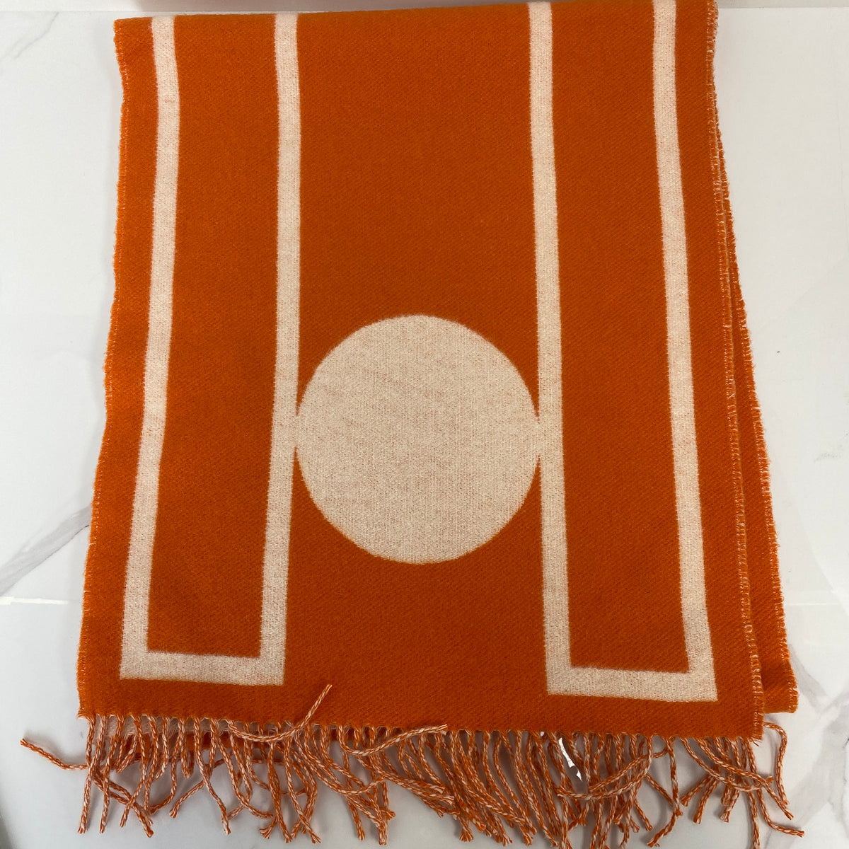 Hermès Scarf, 100% Cachemire — back view
