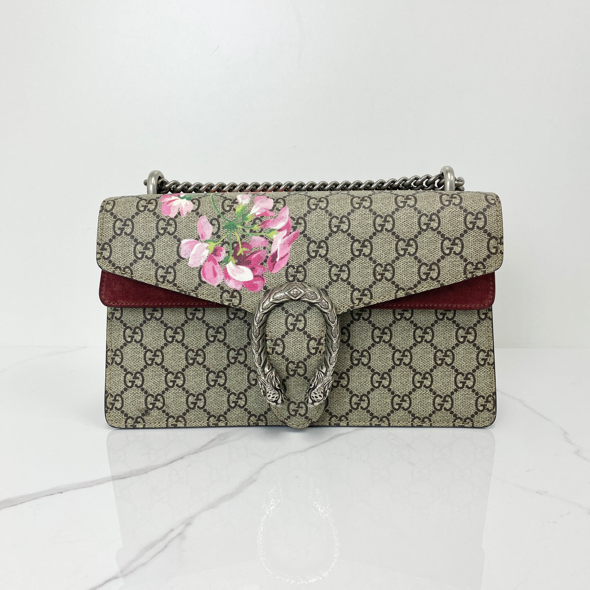 Gucci Dionysus Small Shoulder Bag, Mix Color GG Supreme Canvas, Antique Silver Tone hardware — main image