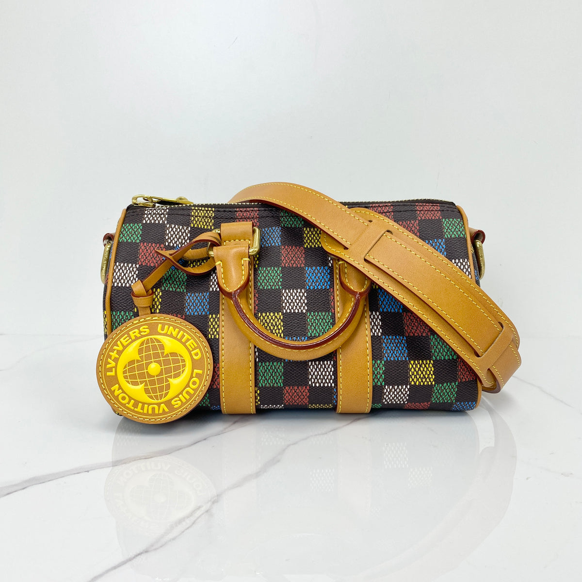 Louis Vuitton Keepall 25, Multicolor Coated Canvas, Gold Tone hardware — main image