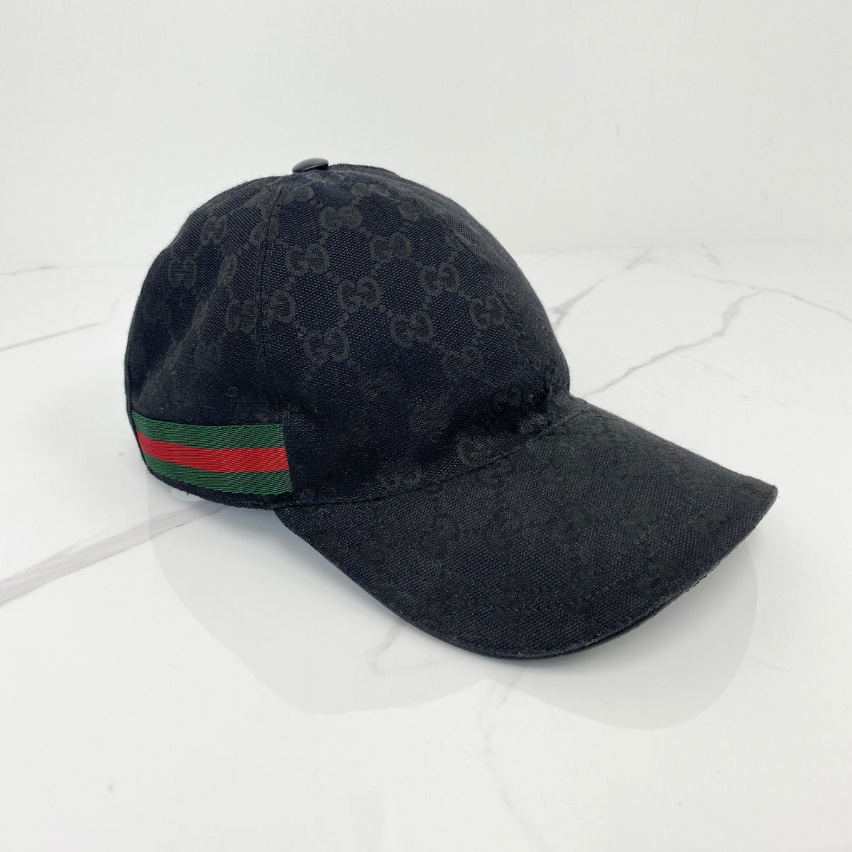 Gucci Hat, black Black GG Canvas, Gold Tone hardware — main image