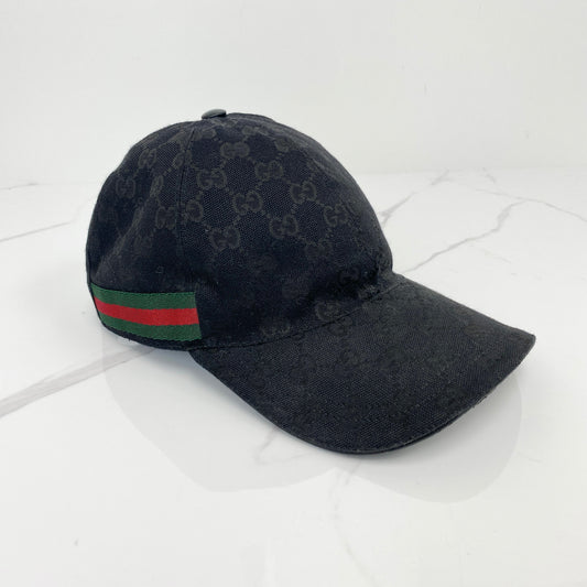 Gucci Hat, black Black GG Canvas, Gold Tone hardware — main image