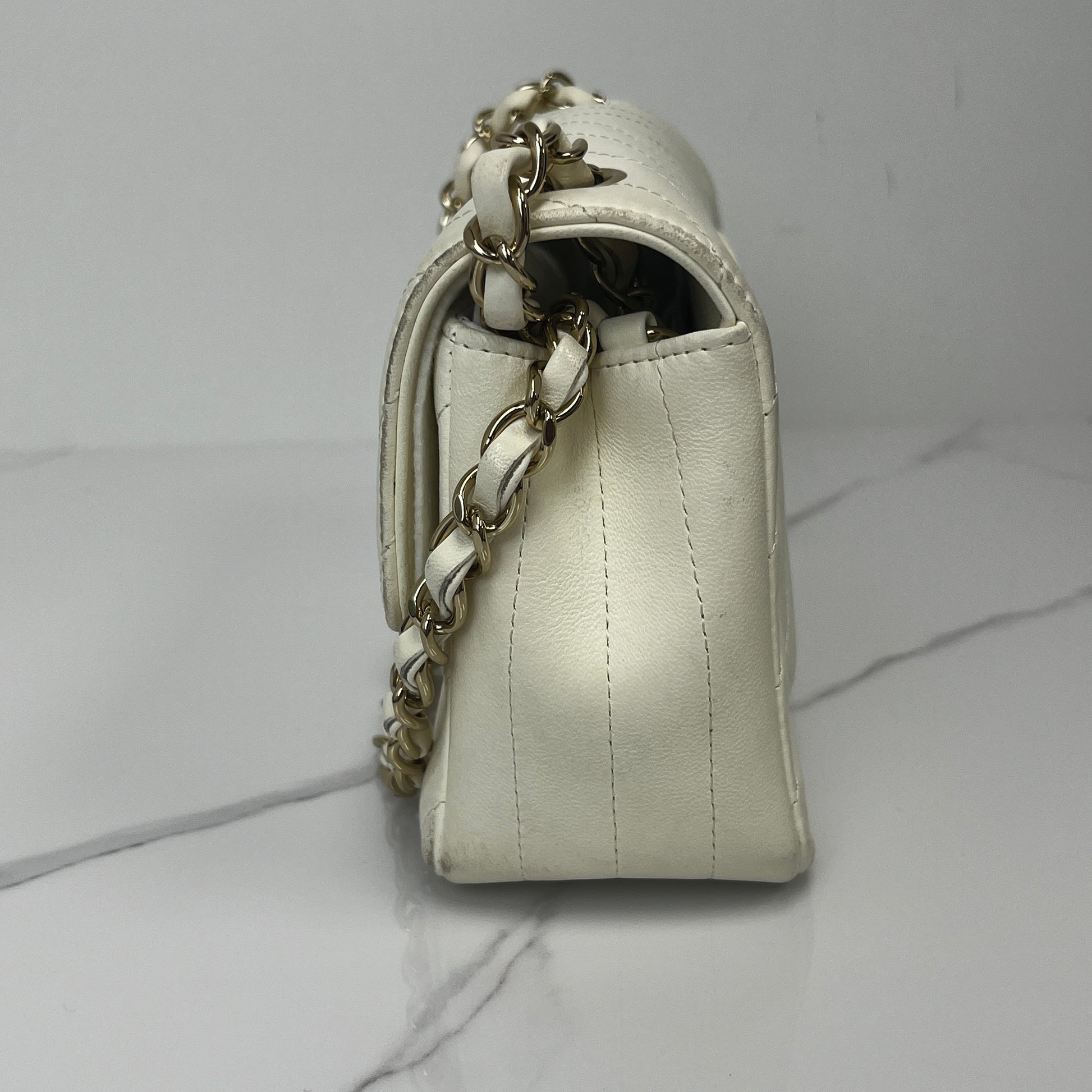 Chanel Chevron Mini Rectangle Chain Bag - Lafayette Consignment