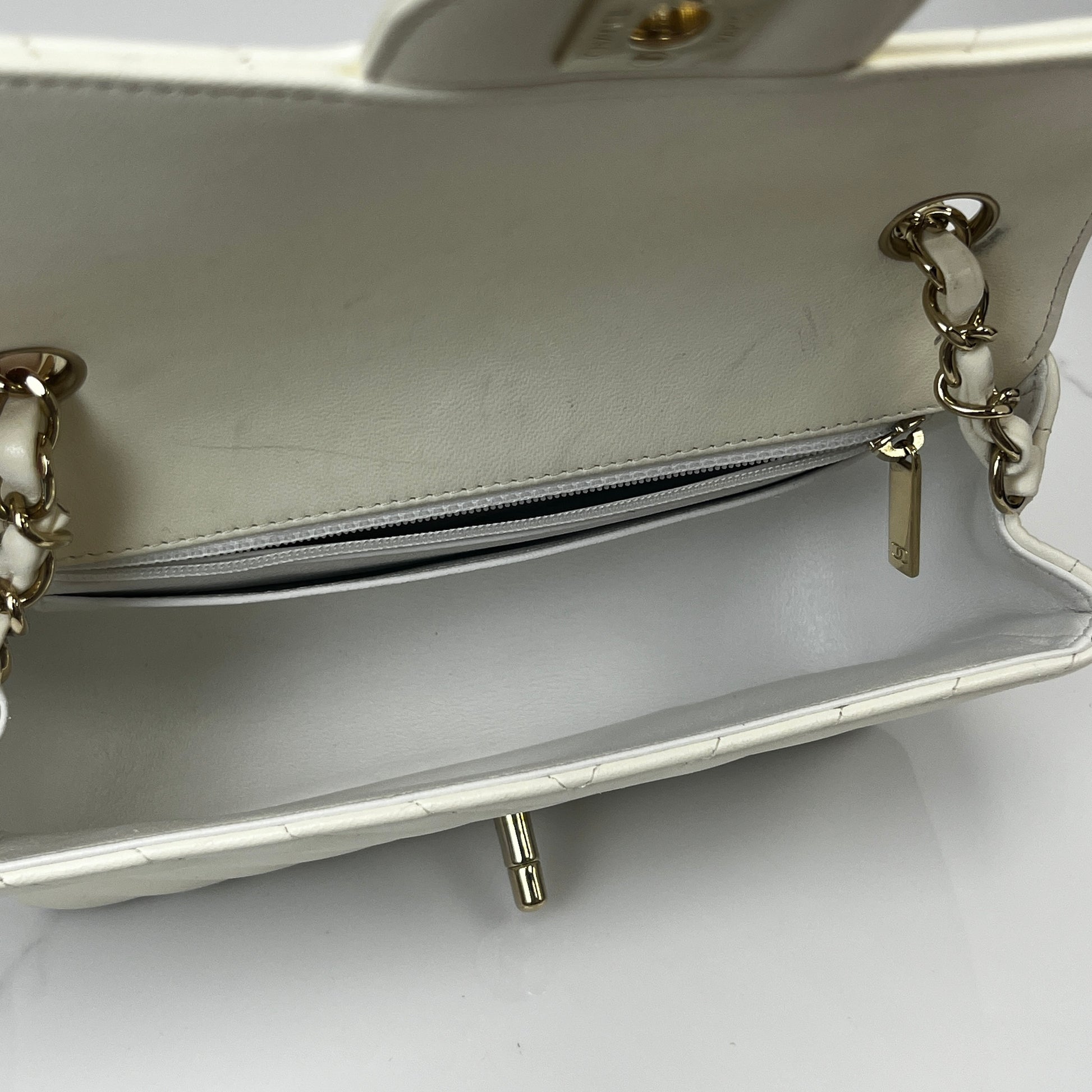 Chanel Chevron Mini Rectangle Chain Bag - Lafayette Consignment