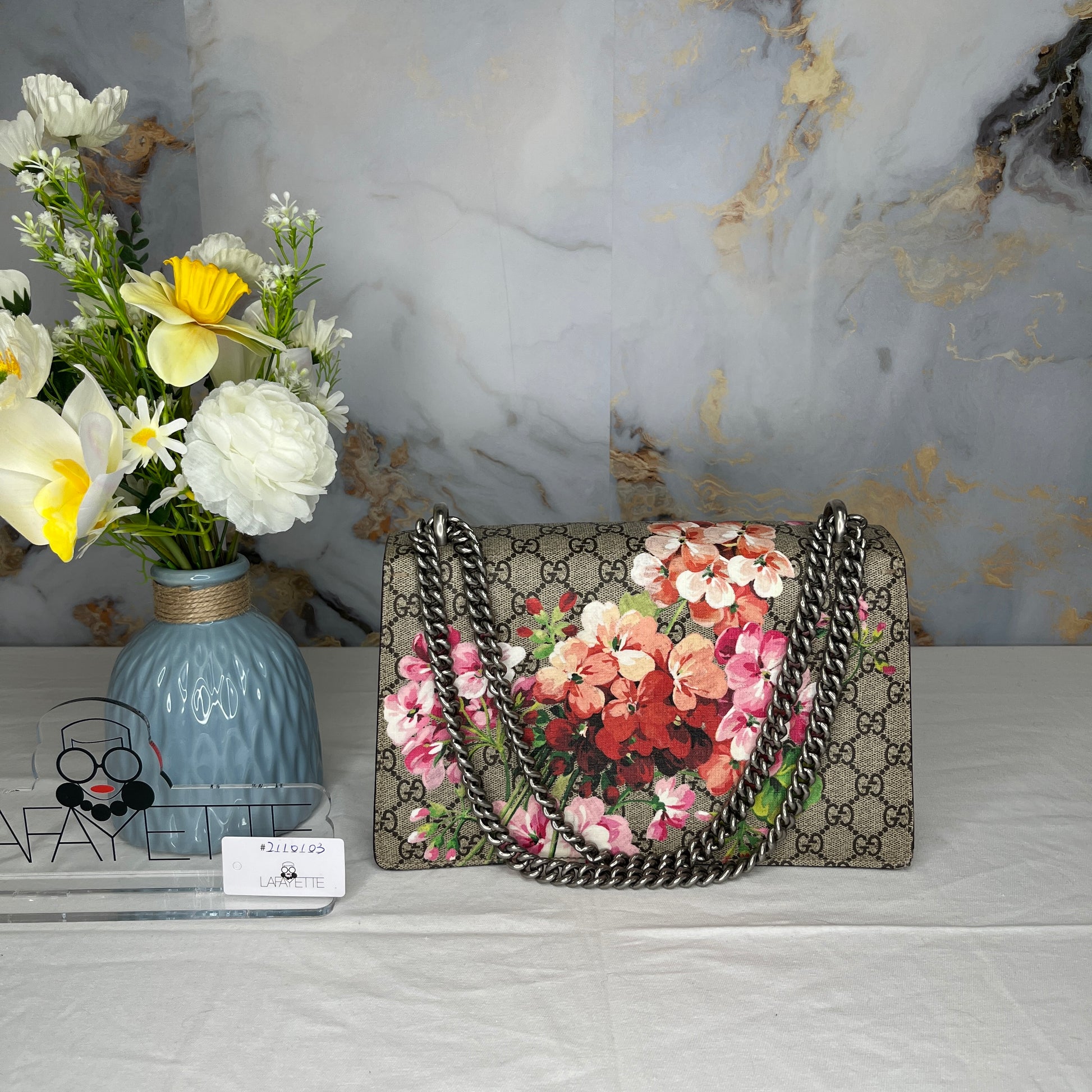 Gucci DIonysus Shoulder Bag Pink Blossom - Lafayette Consignment
