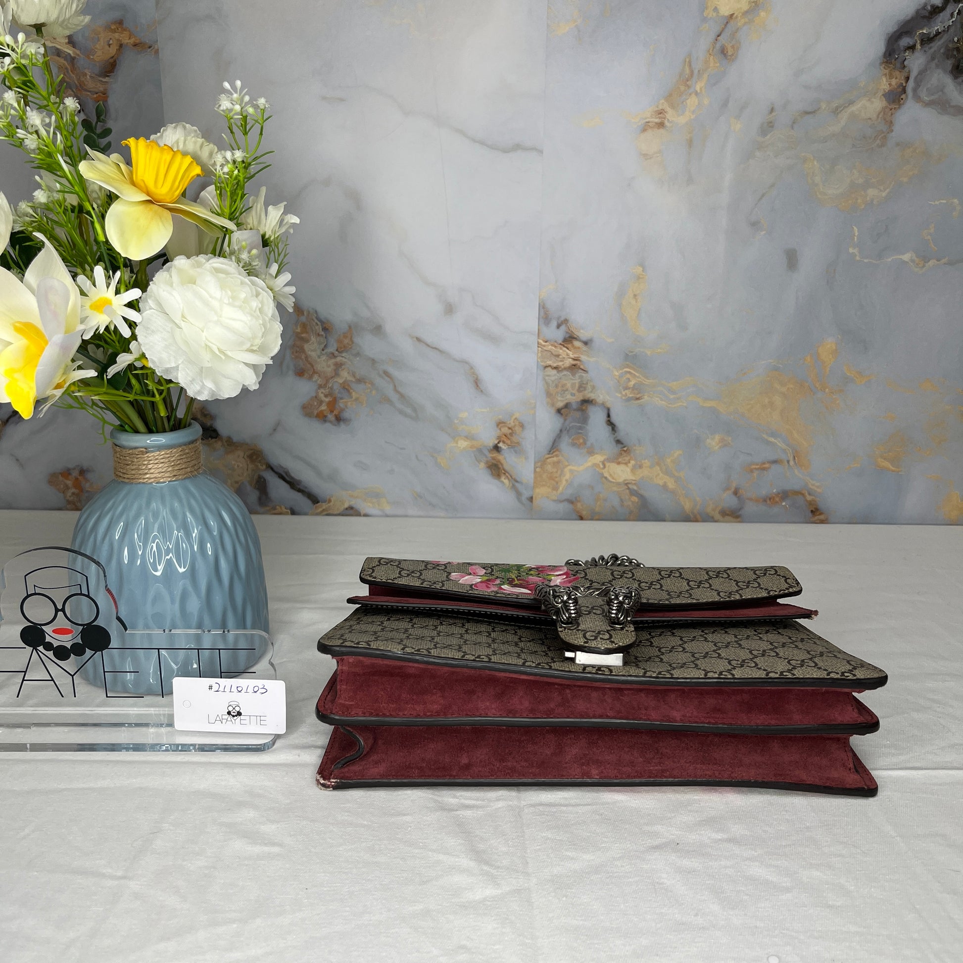 Gucci DIonysus Shoulder Bag Pink Blossom - Lafayette Consignment