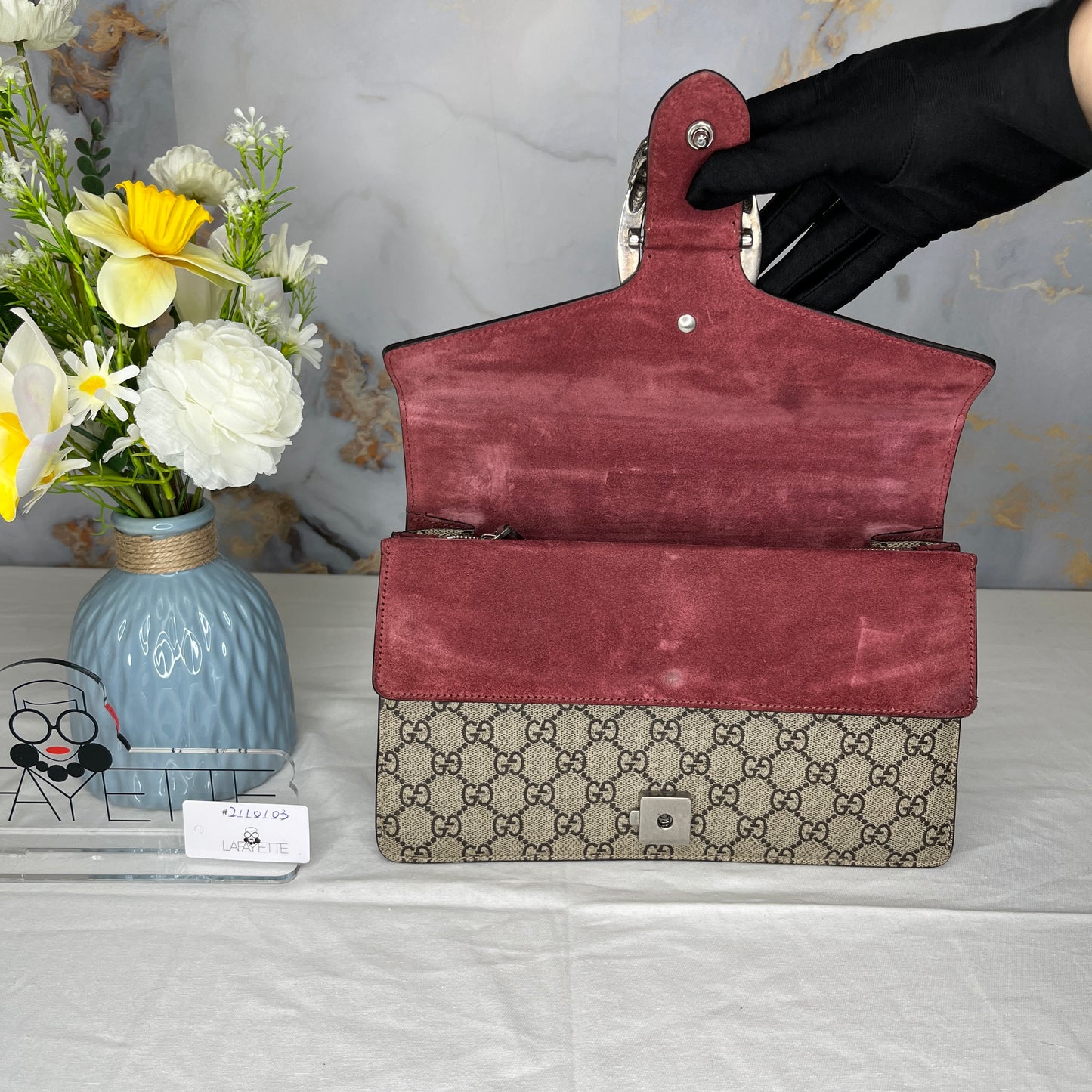 Gucci DIonysus Shoulder Bag Pink Blossom - Lafayette Consignment