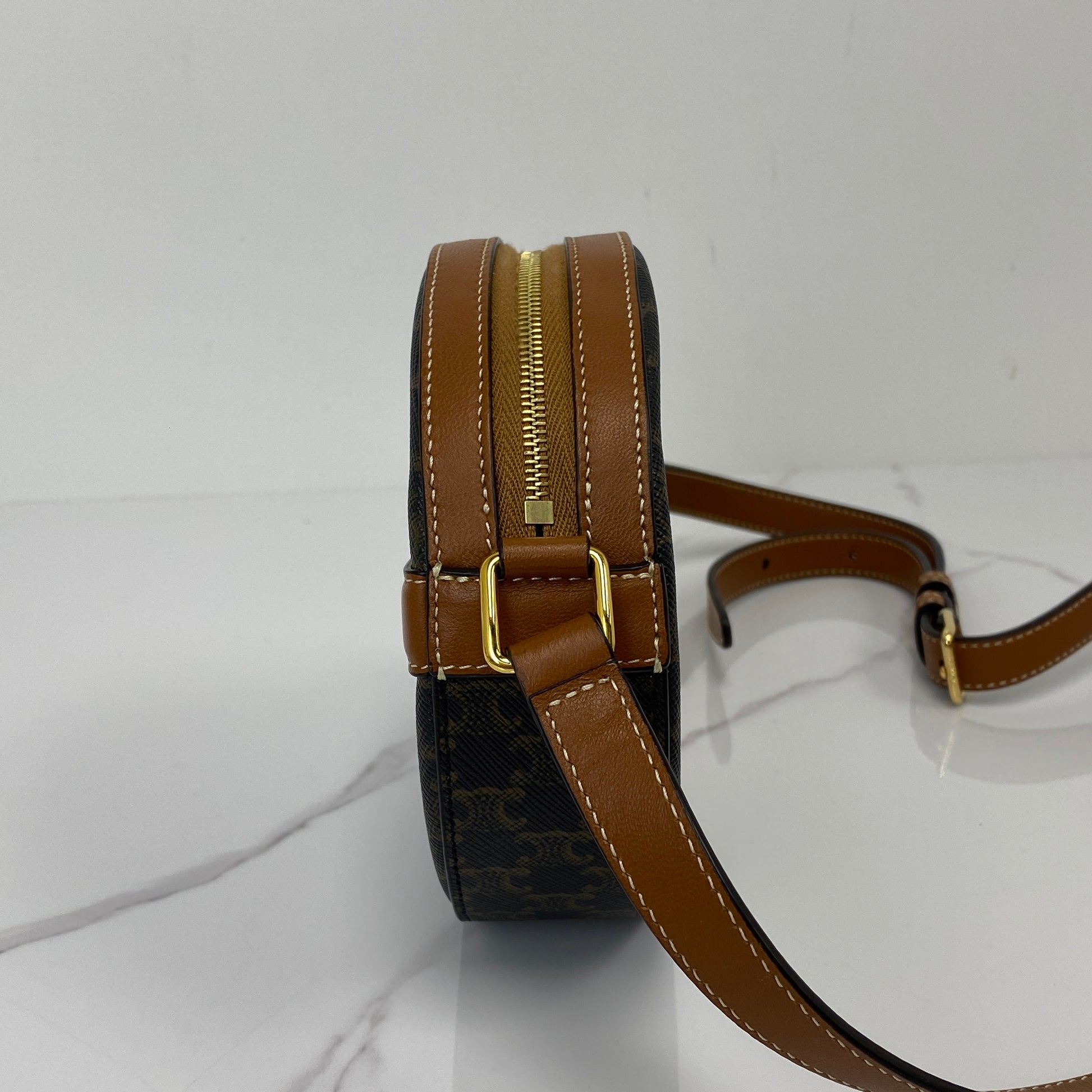 Celine Triomphe Round Crossbody