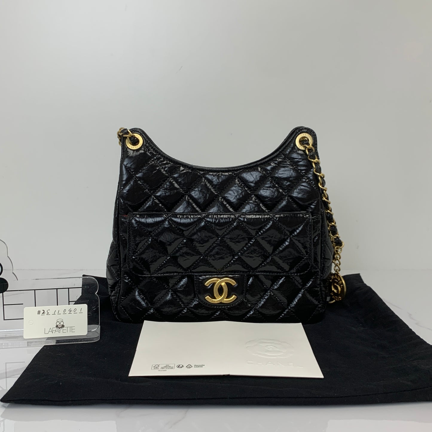 Chanel Wavy CC Hobo Bag