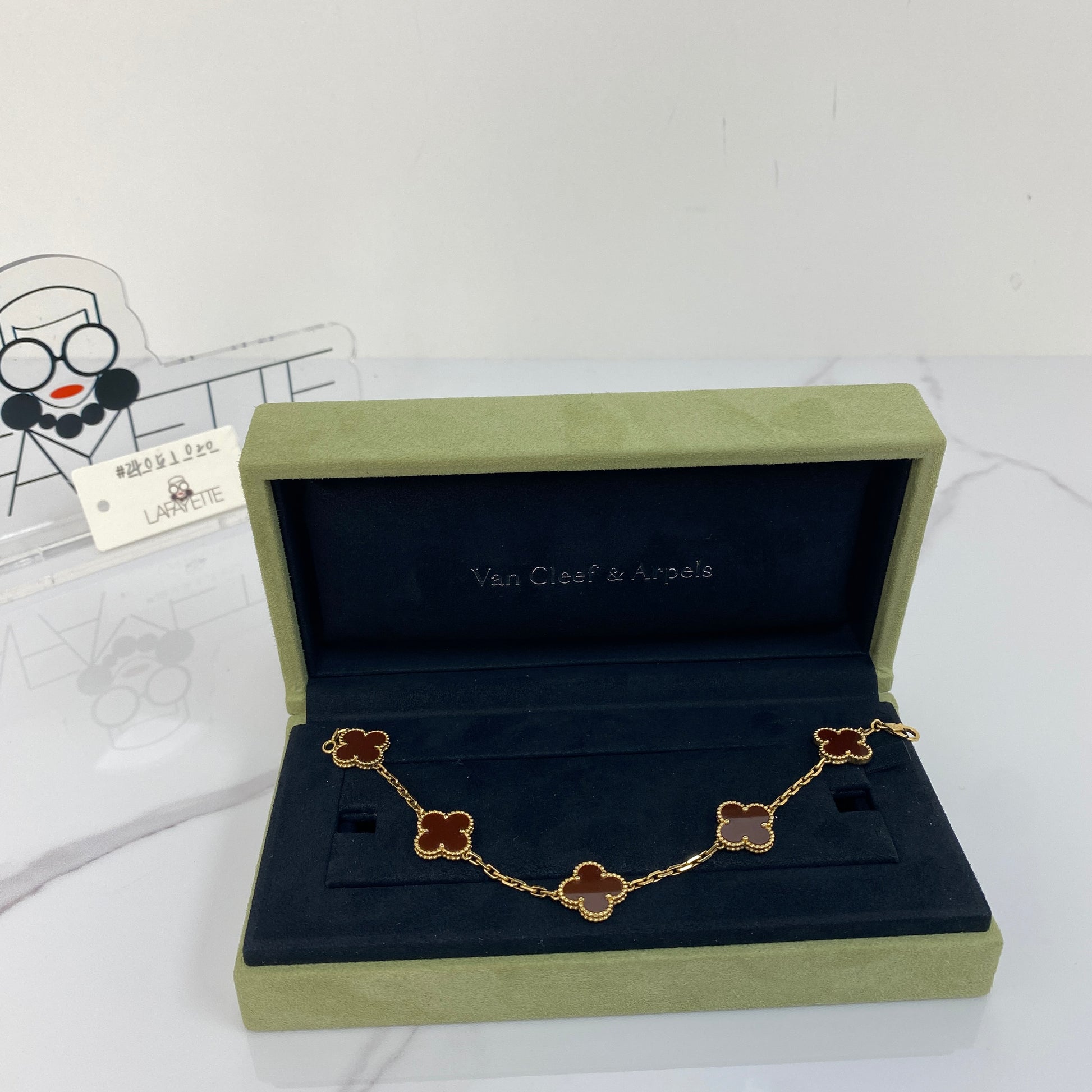 Van Cleef & Arpels Vintage Alhambra Bracelet,5 Motif - Lafayette Consignment