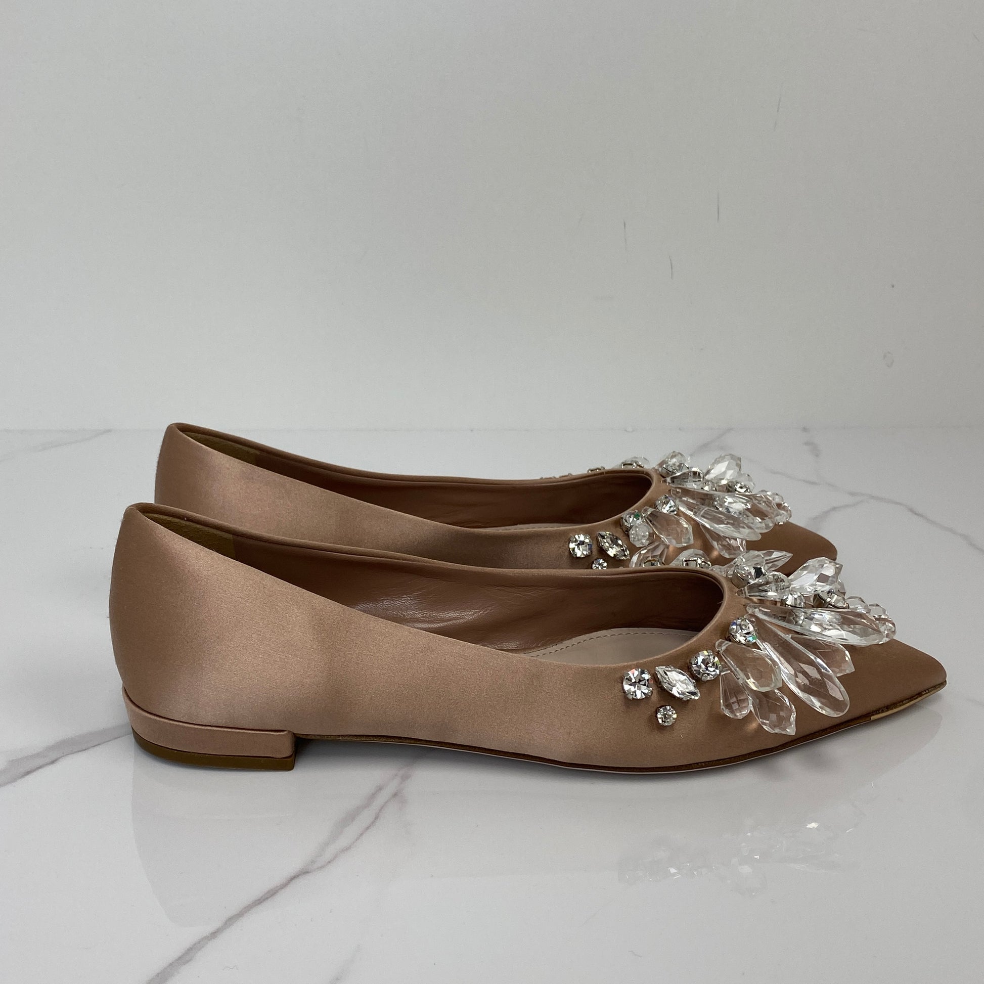MiuMiu Satin Flats - Lafayette Consignment