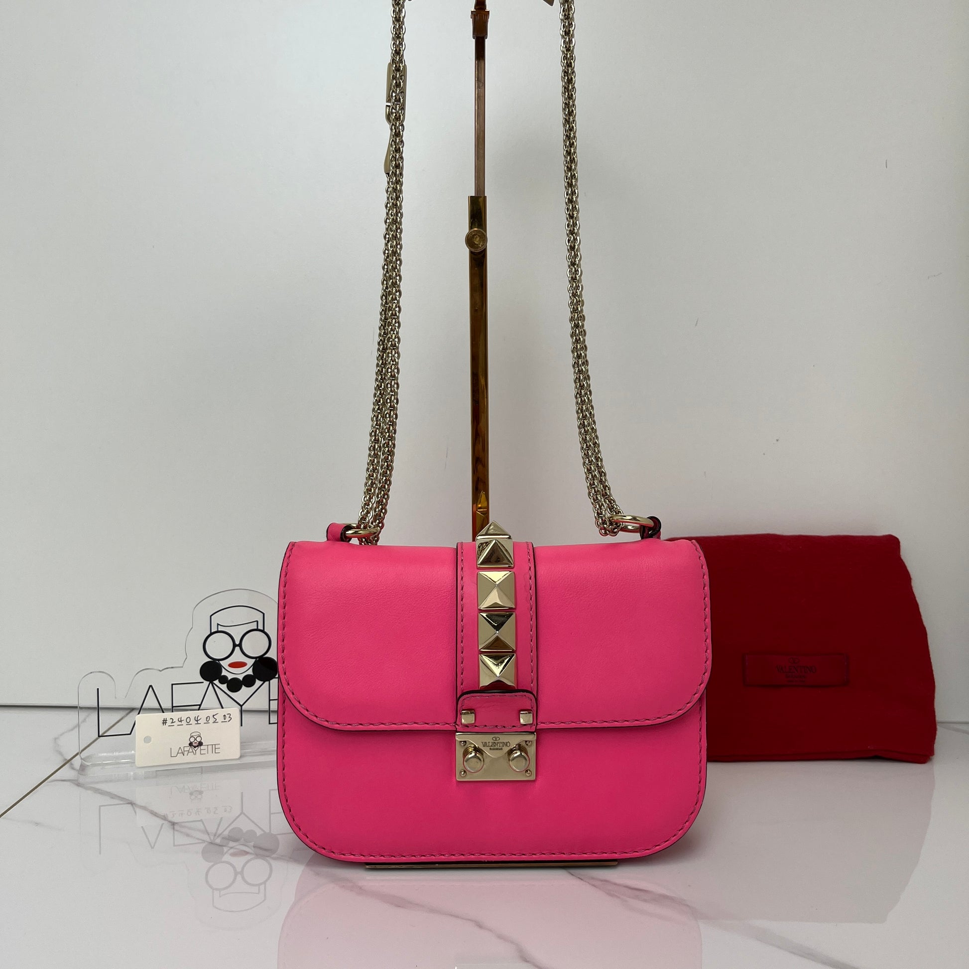 Valentino Small Rockstud Glam Lock - Lafayette Consignment