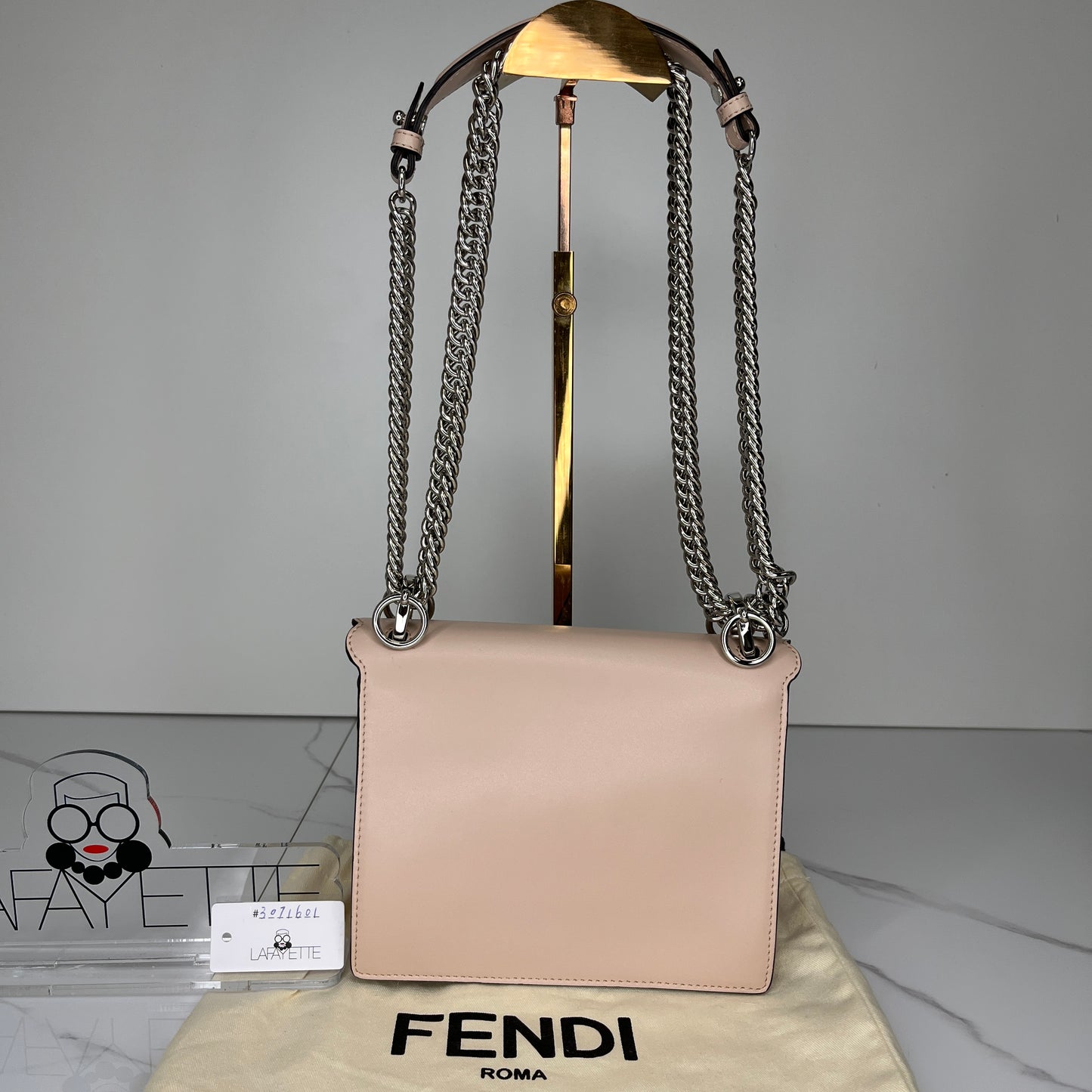 Fendi Kan I Butterfly Leather Bag - Lafayette Consignment