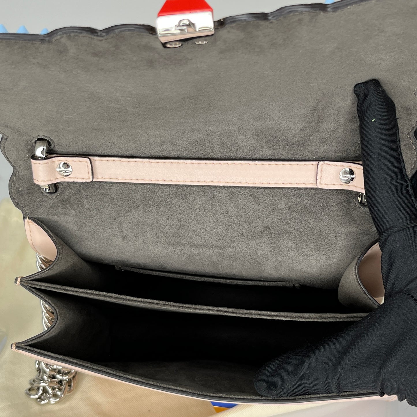 Fendi Kan I Butterfly Leather Bag - Lafayette Consignment