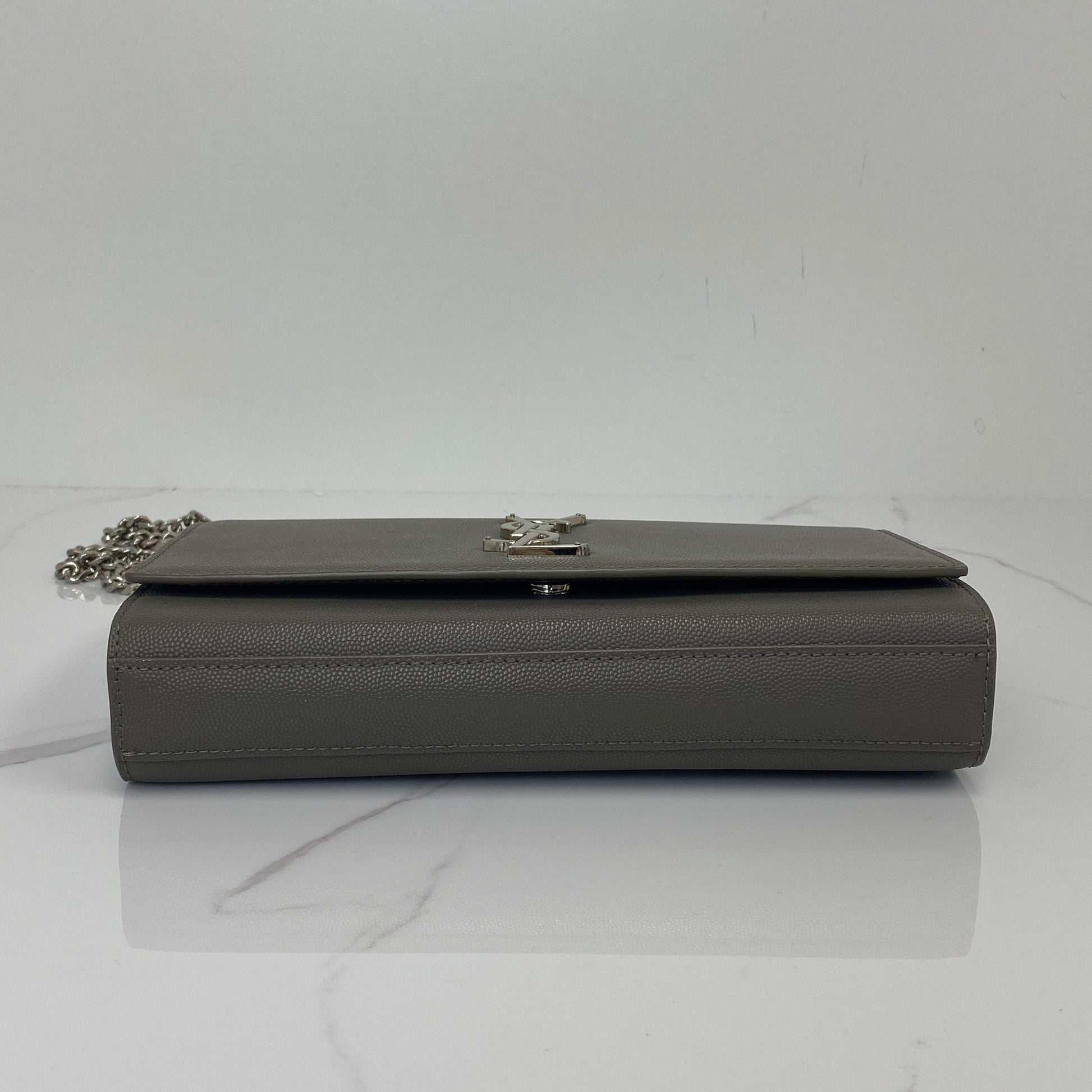 Saint Laurent Medium Kate In Grain De Poudre Embossed Leather - Lafayette Consignment