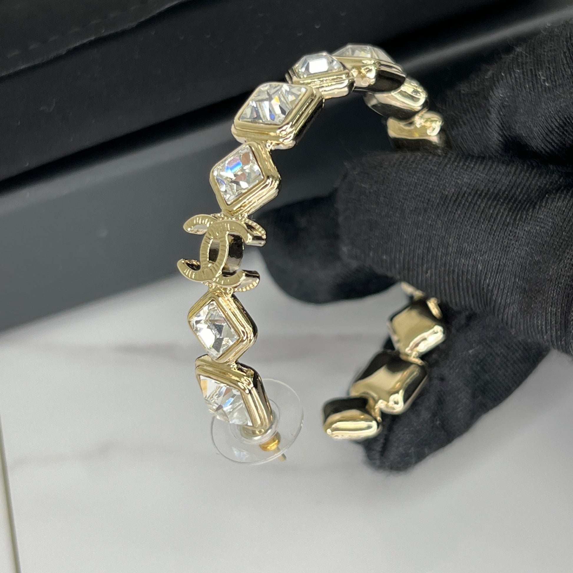 Chanel Crystal Earrings